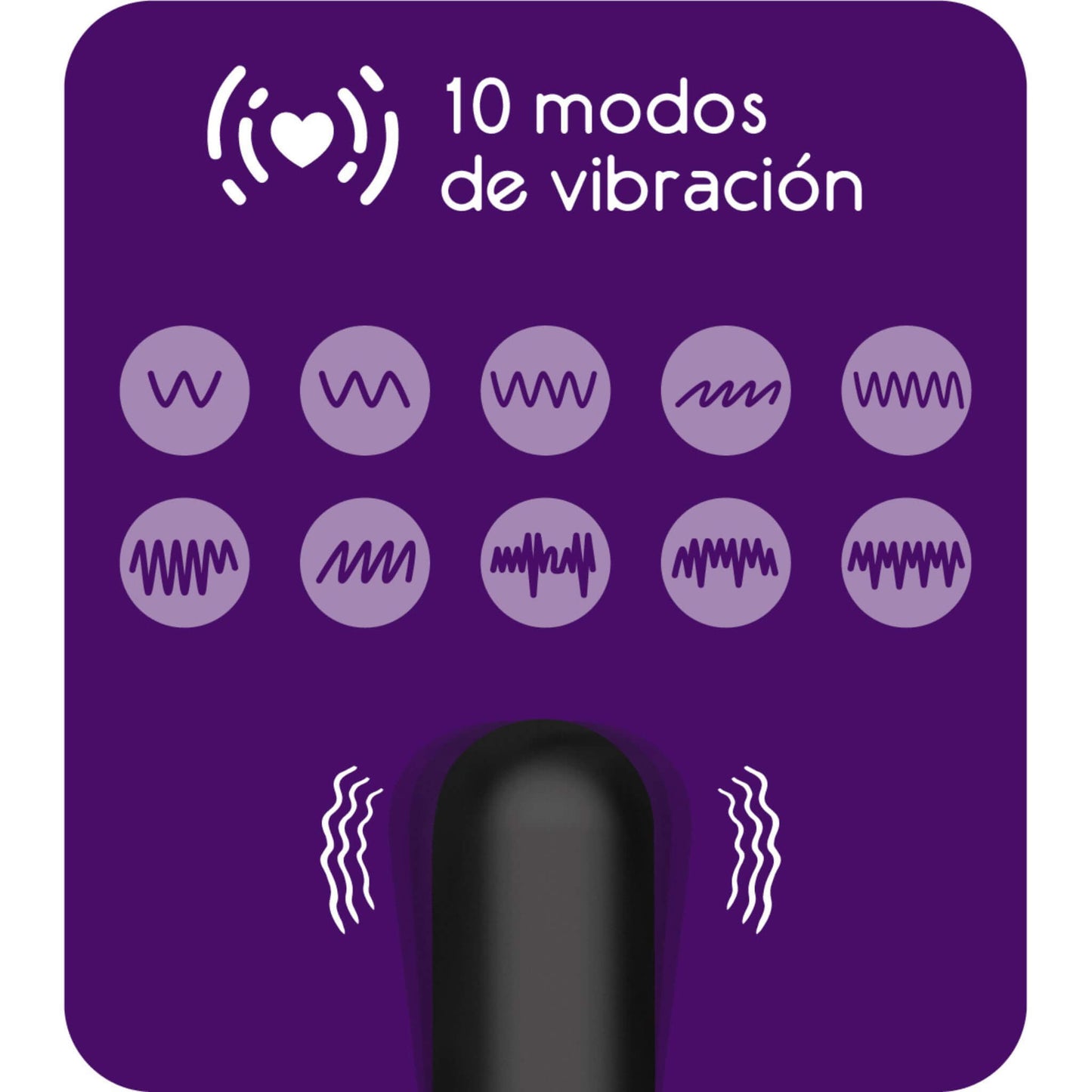 Bala Vibradora Control Remoto 10 Modos Vibración