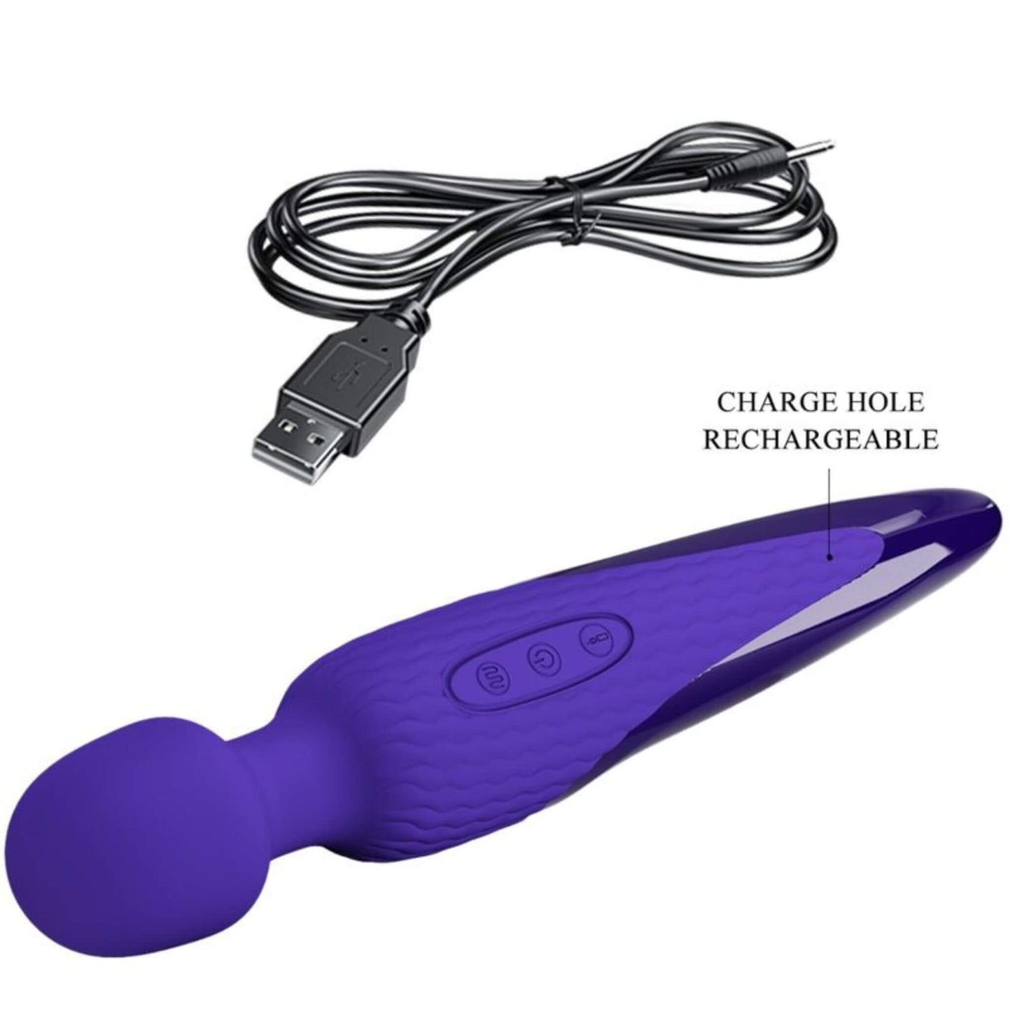wand vibrador varita recargable