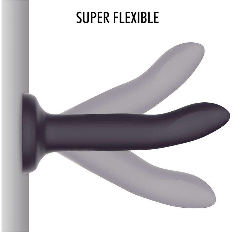 Dildo Negro Flexible Ventosa