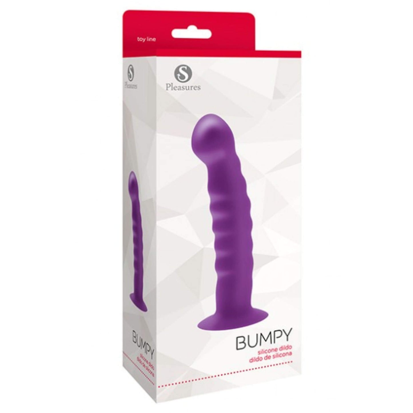Dildo Anal Ventosa Silicona Morado Empaque