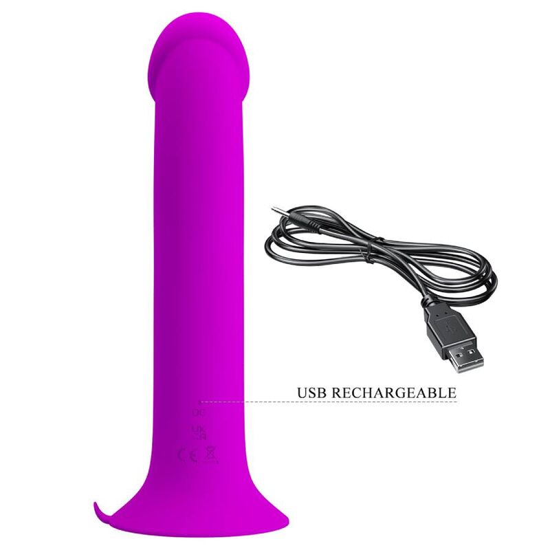 Dildo Vibrador Consolador Realista con Ventosa Recarable