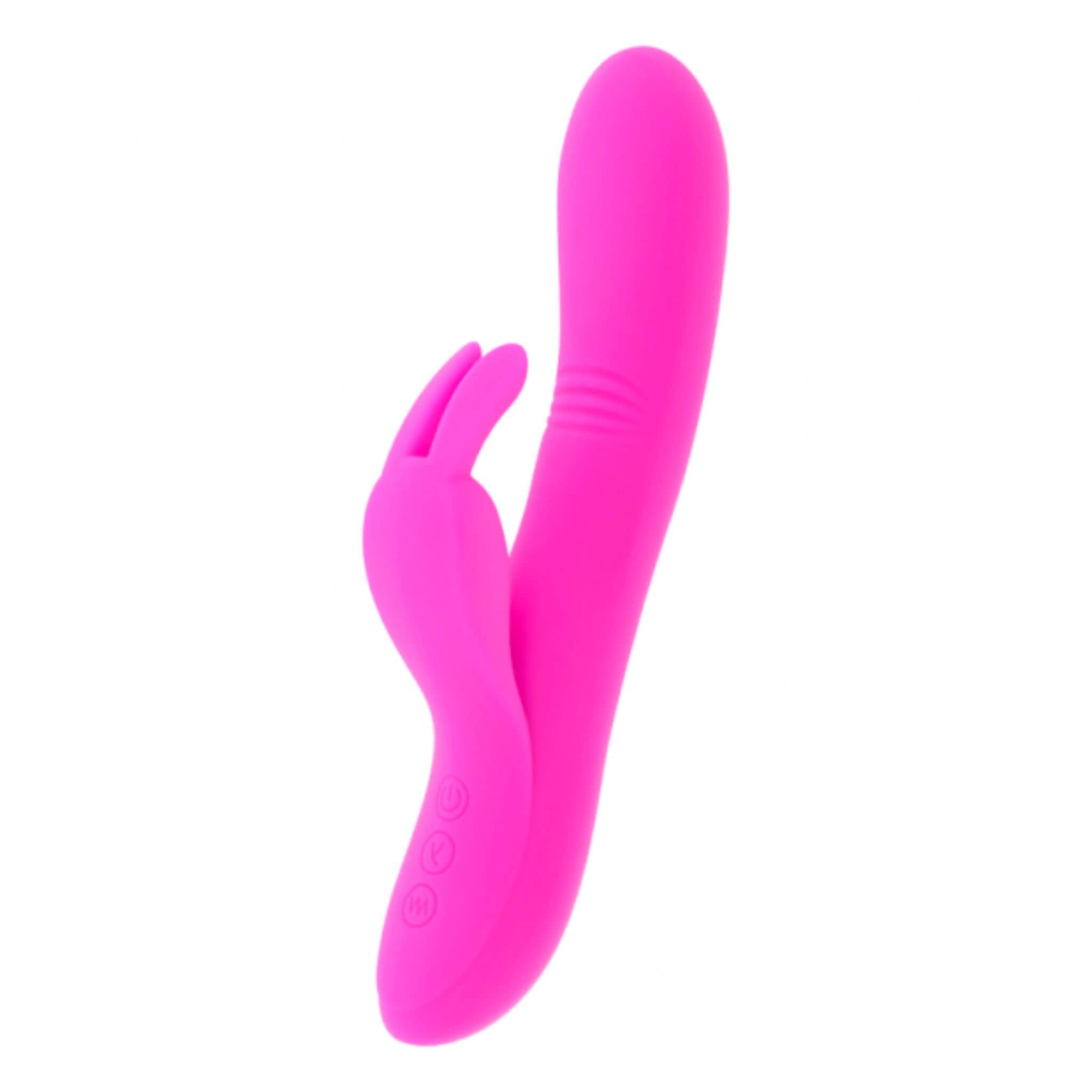 Consolador Vibrador Conejo Doble Punto G Rosa