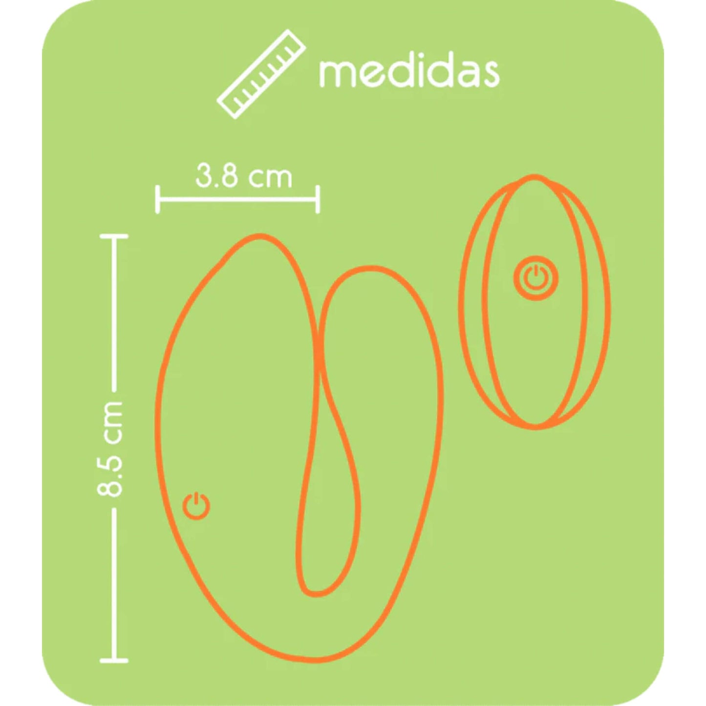 Vibrador A Distancia Parejas Control Remoto Pinza Getlov Medidas