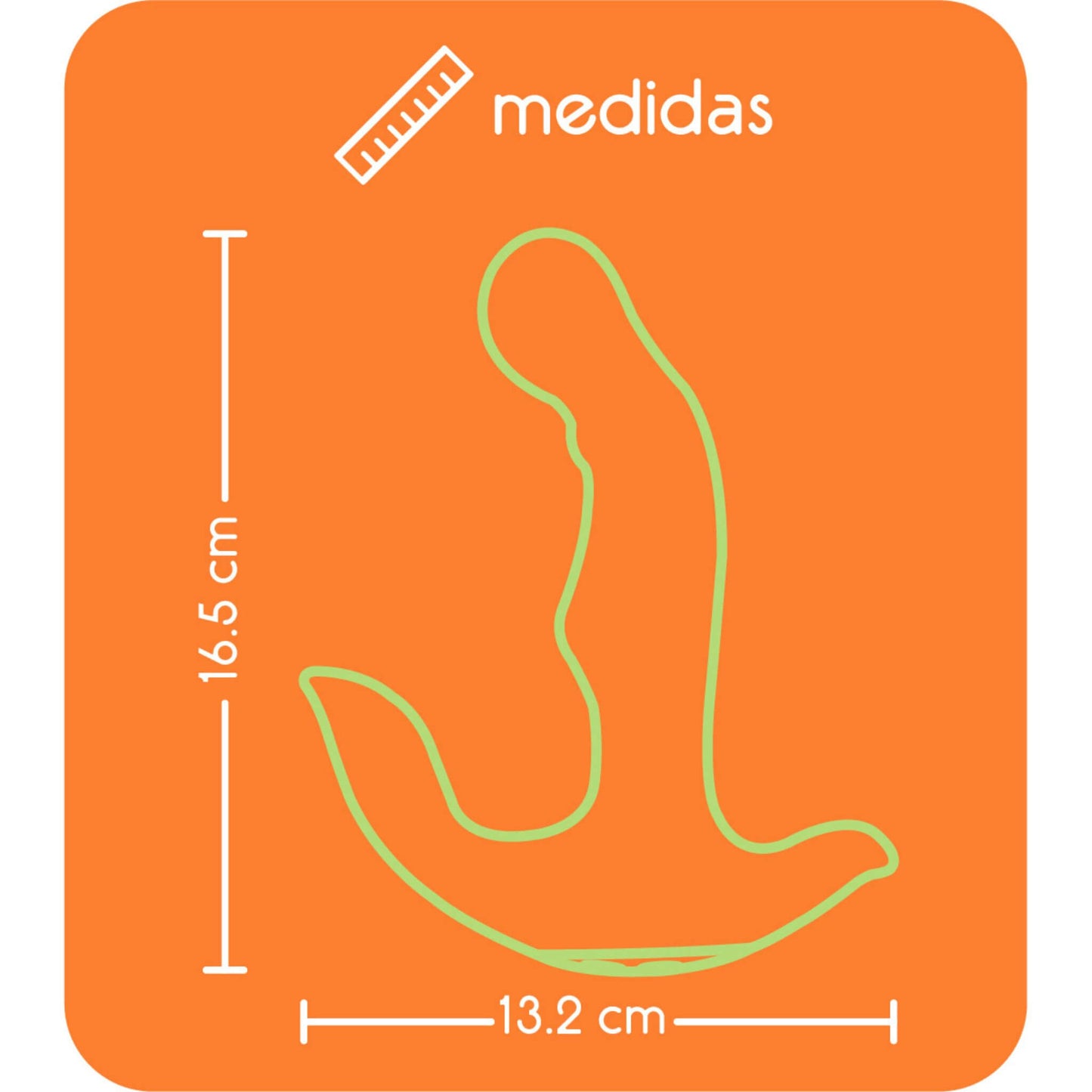 Vibrador Anal Masaje Prostata a Distancia Medidas