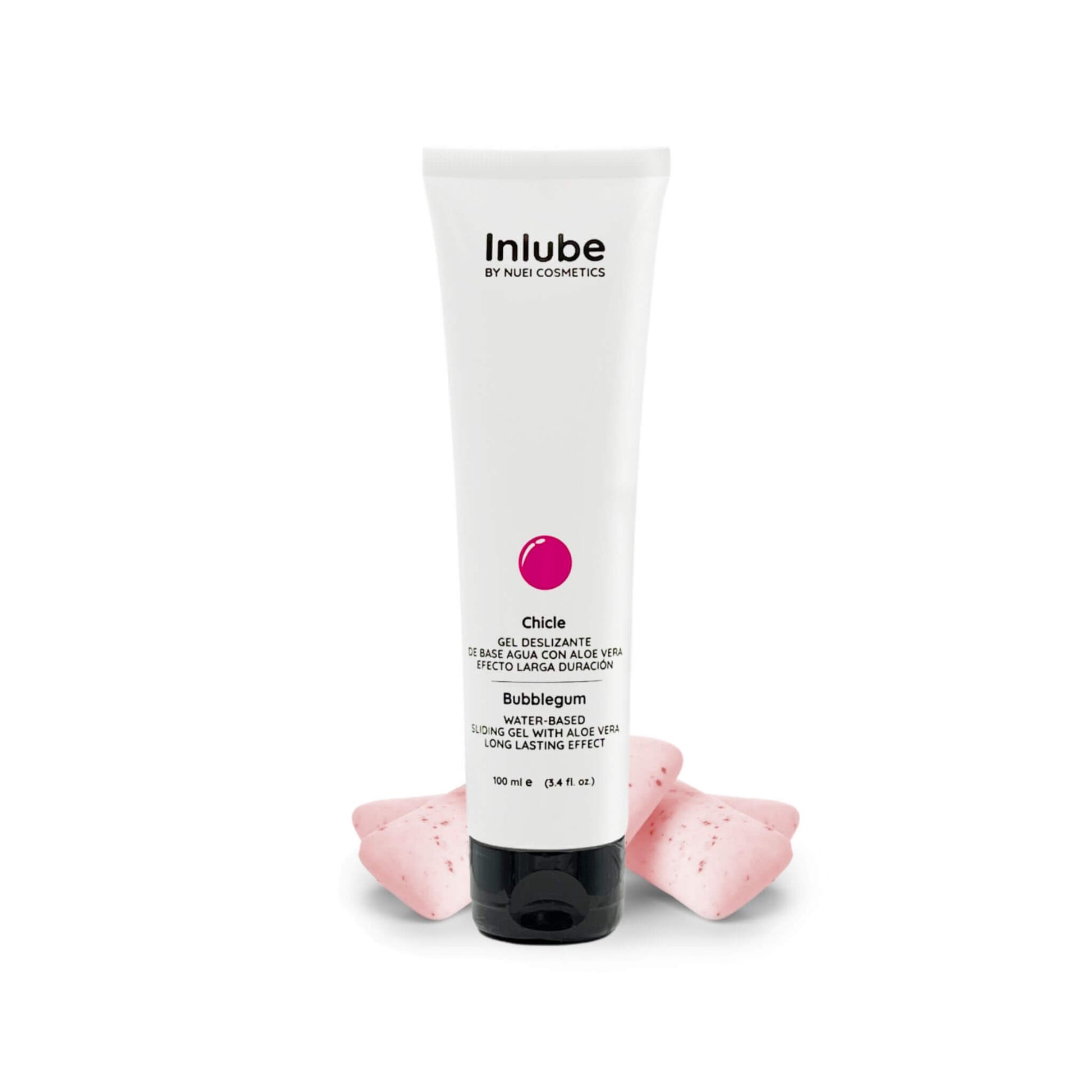 Lubricante intimo a base de agua sabor chicle