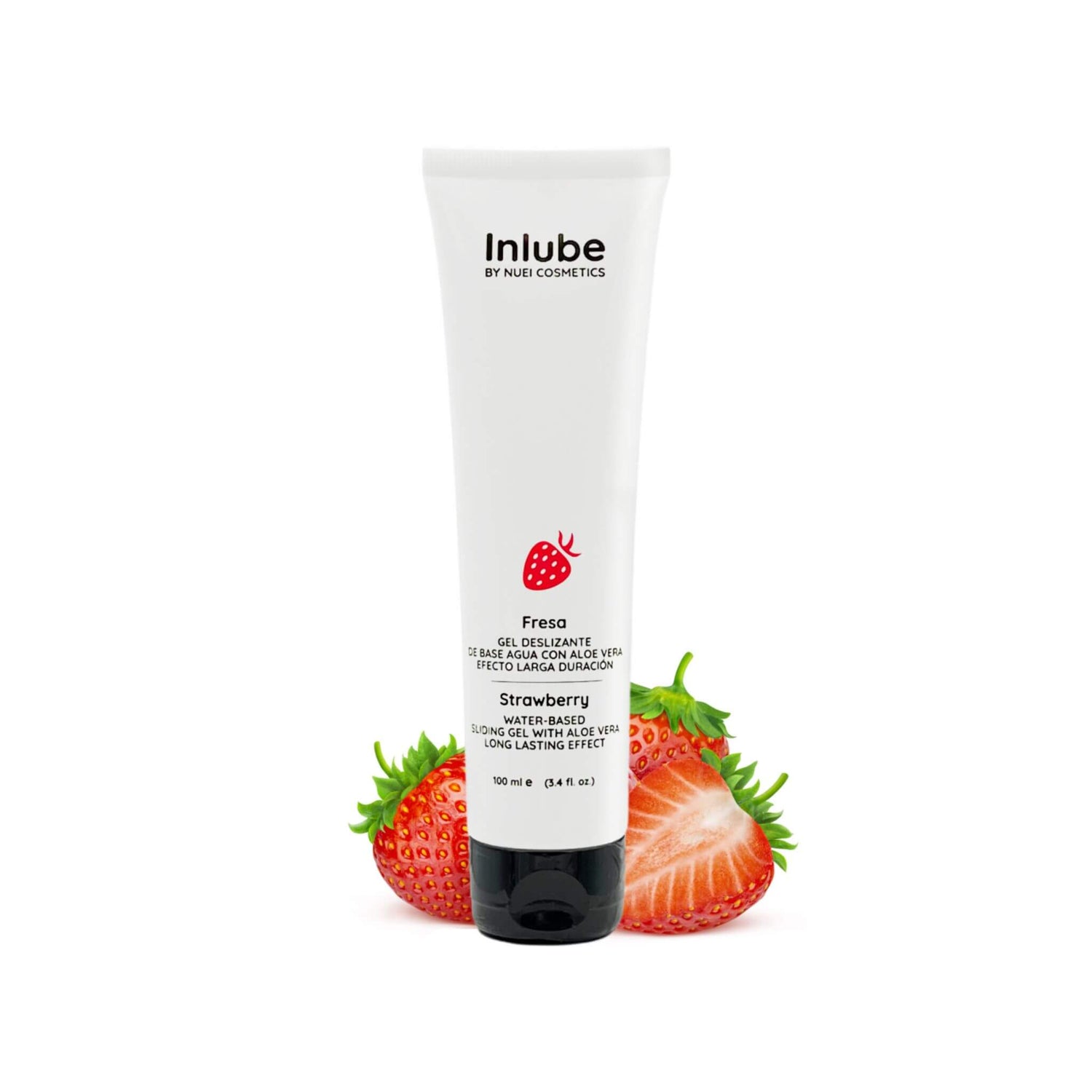 Lubricante intimo a base de agua sabor fresa