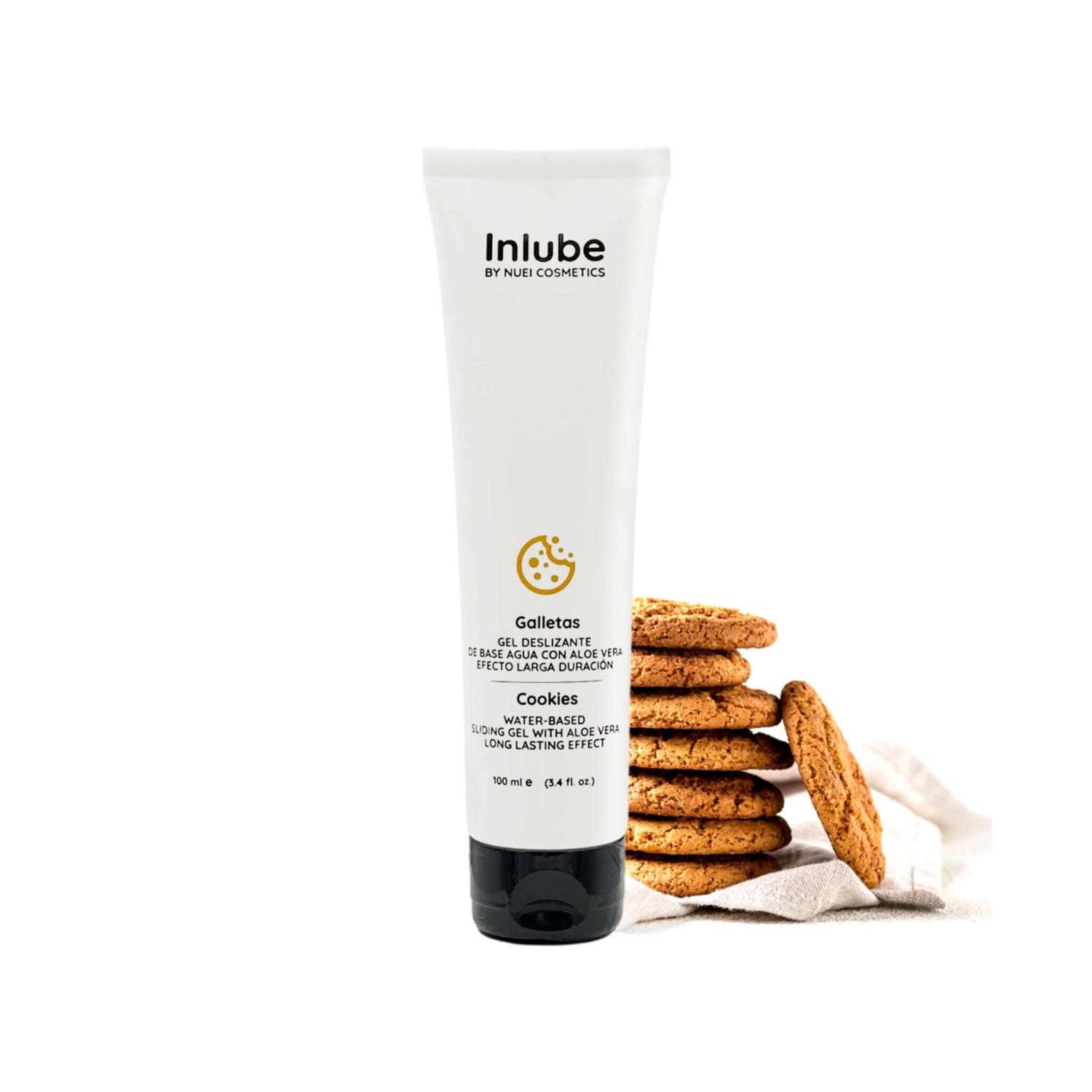 Lubricante intimo a base de agua sabor galleta