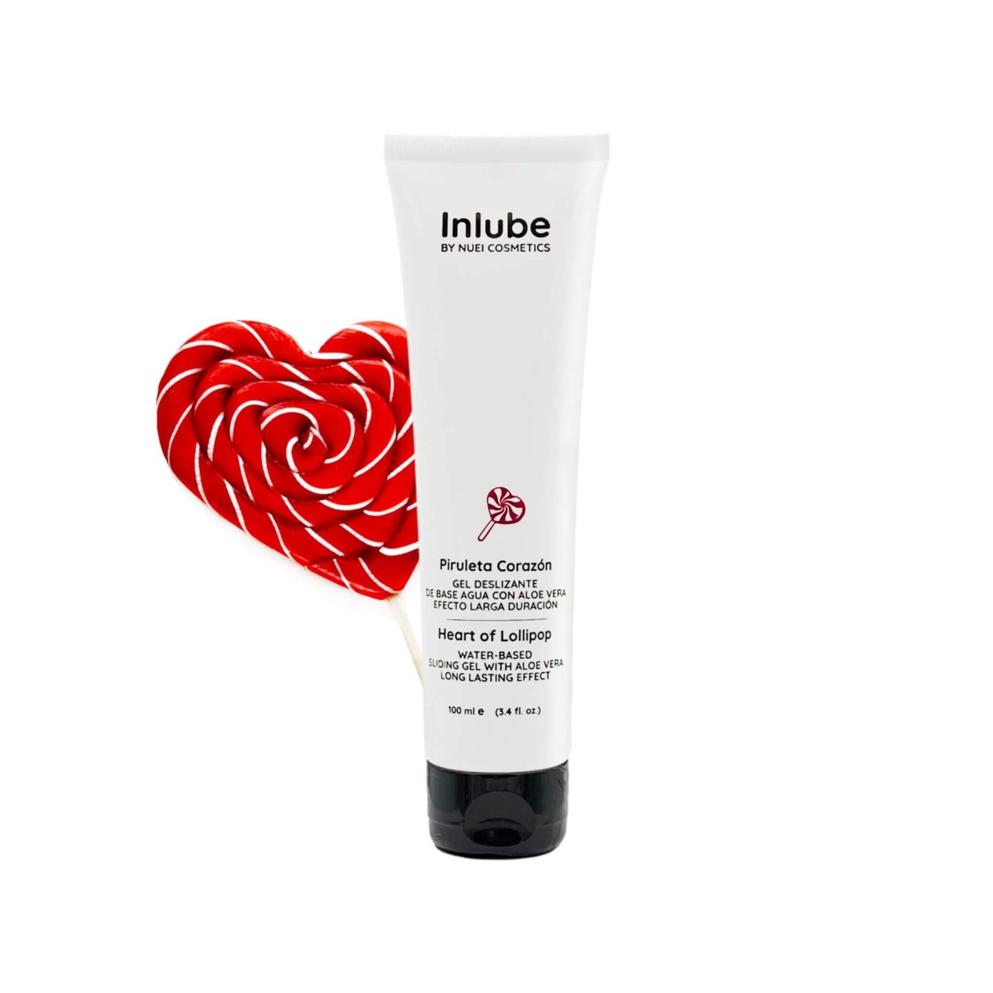 Lubricante intimo a base de agua sabor piruleta