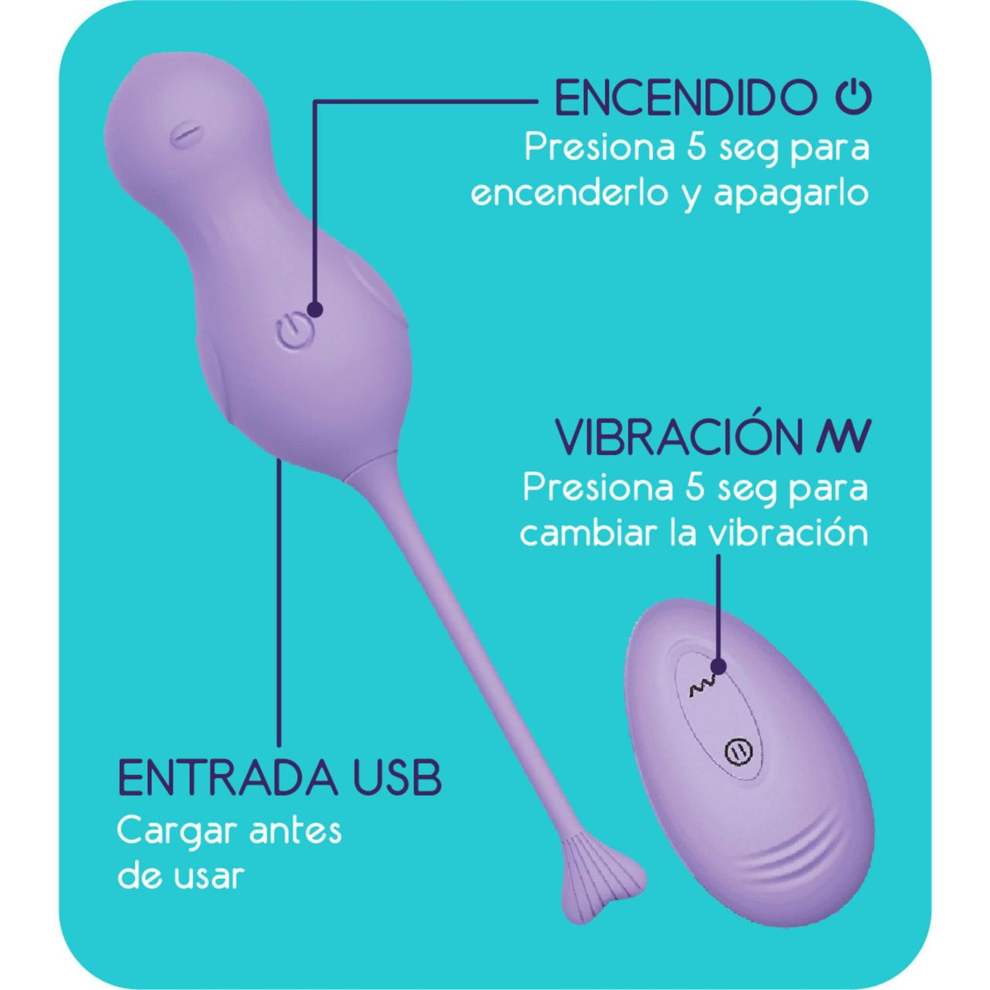 Bolas Chinas Suelo Pelvico Vibrador a Distancia Instrucciones