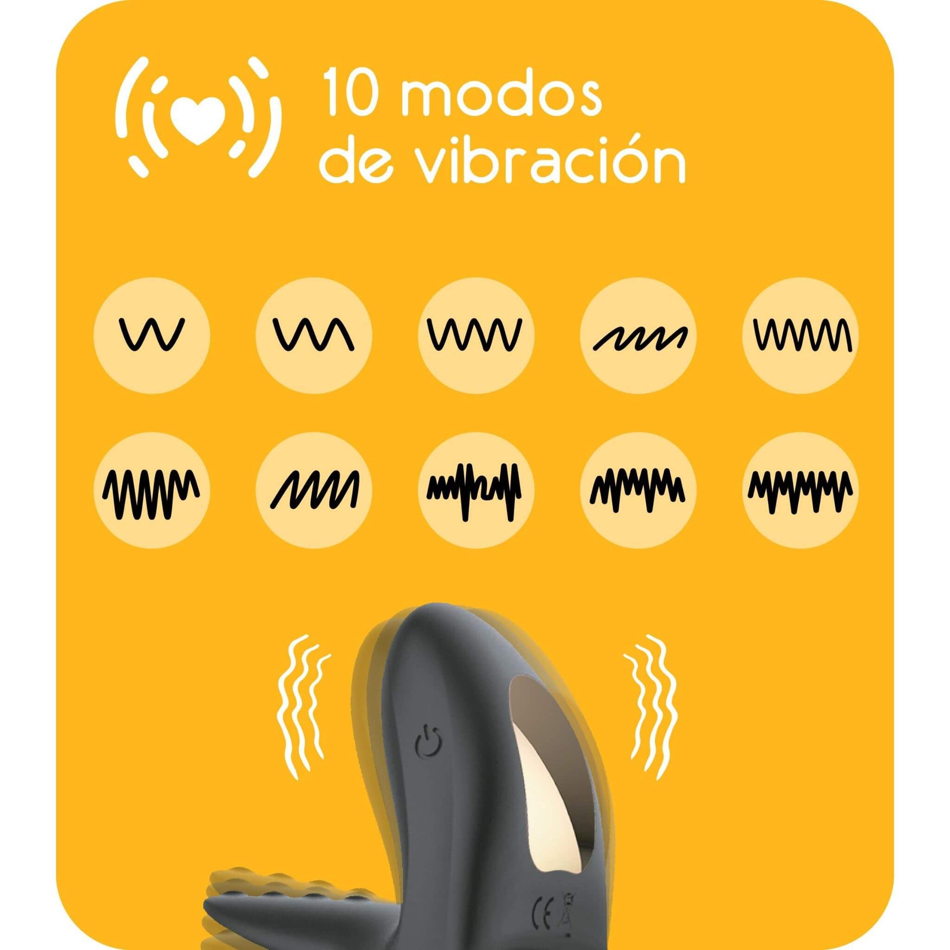 Anillo Vibrador Sexual Para Pene 10 Modos Vibracion
