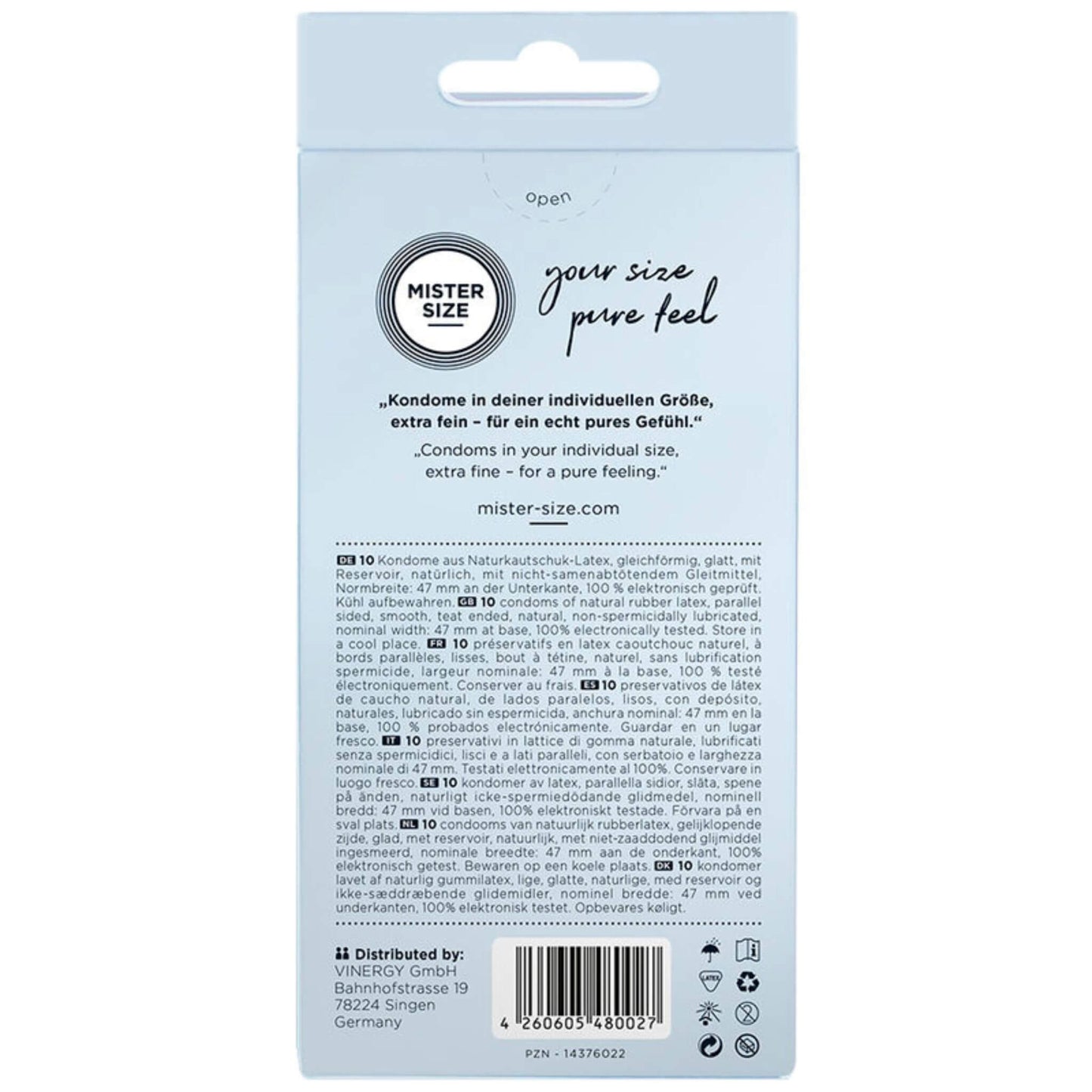 Condones Preservativos Masculino Caja Talla 47