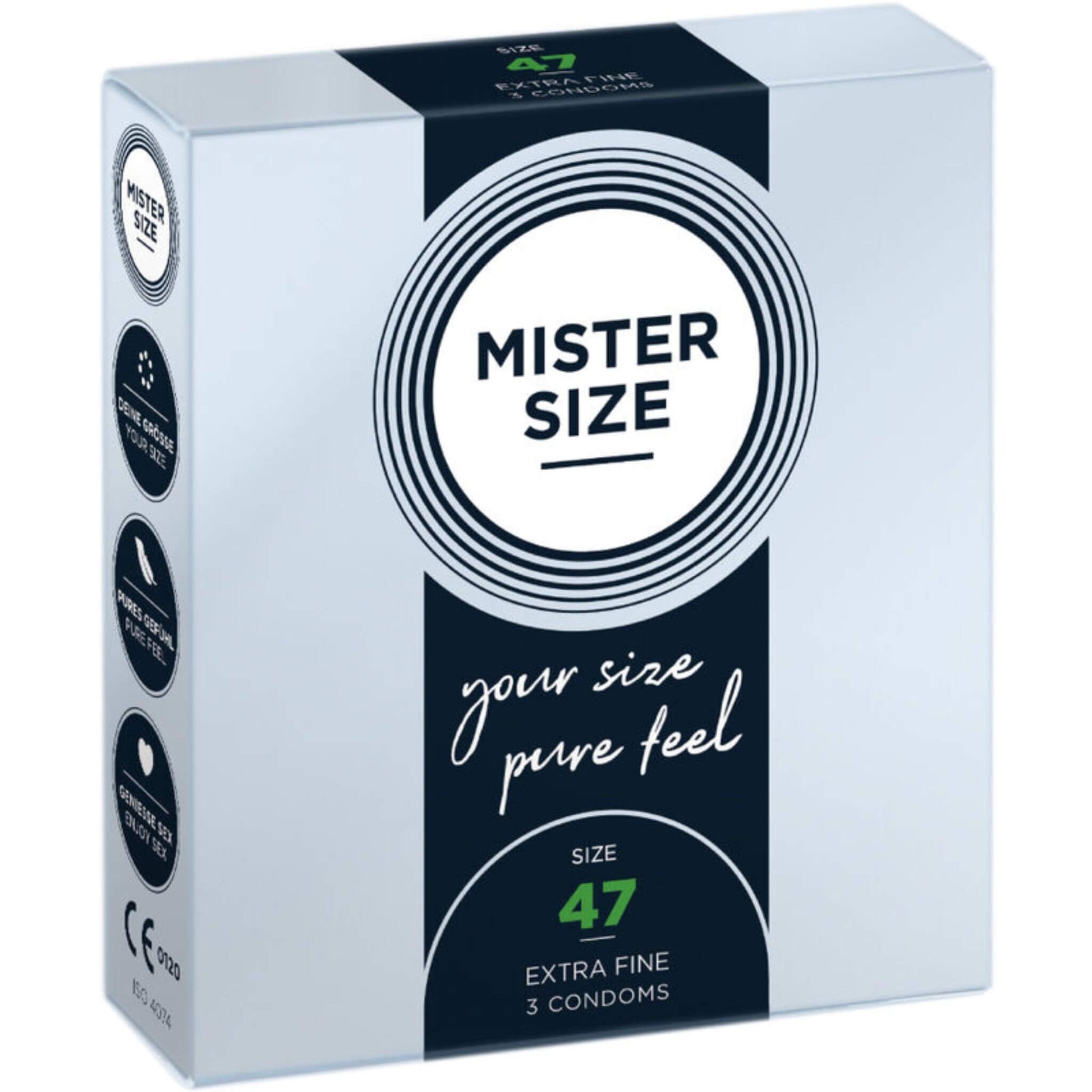Condones Preservativos Masculino Caja Talla 47
