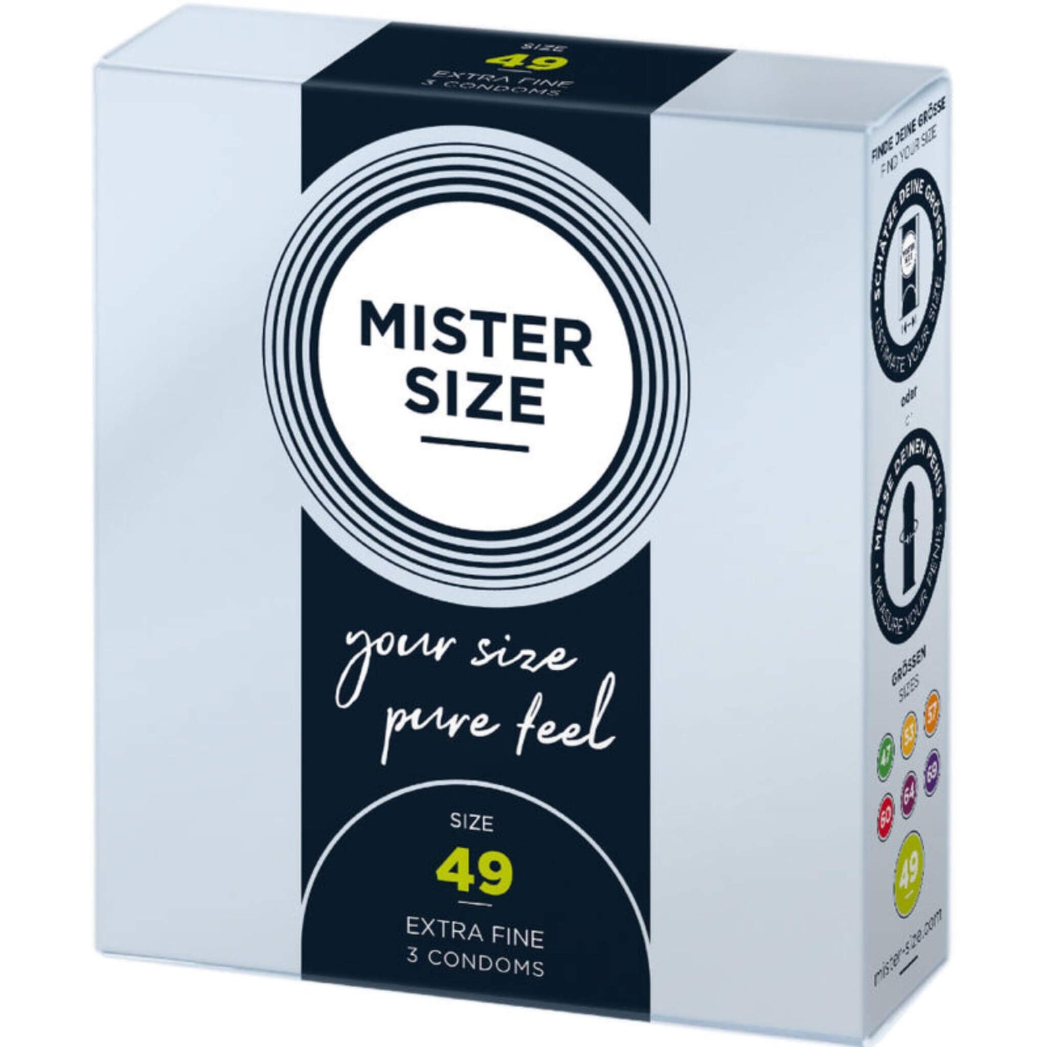 Condones Preservativos Masculino Caja Talla 49