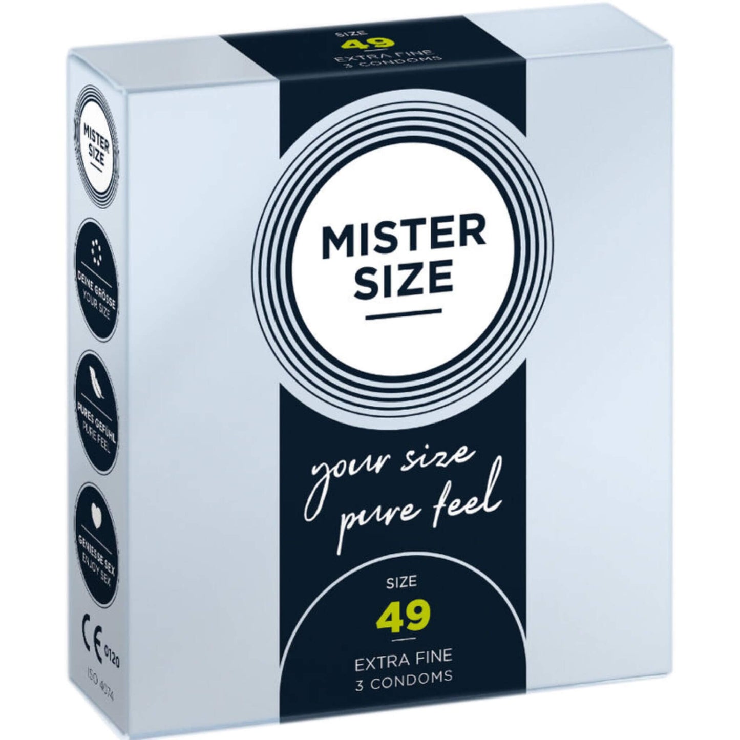 Condones Preservativos Masculino Caja Talla 49