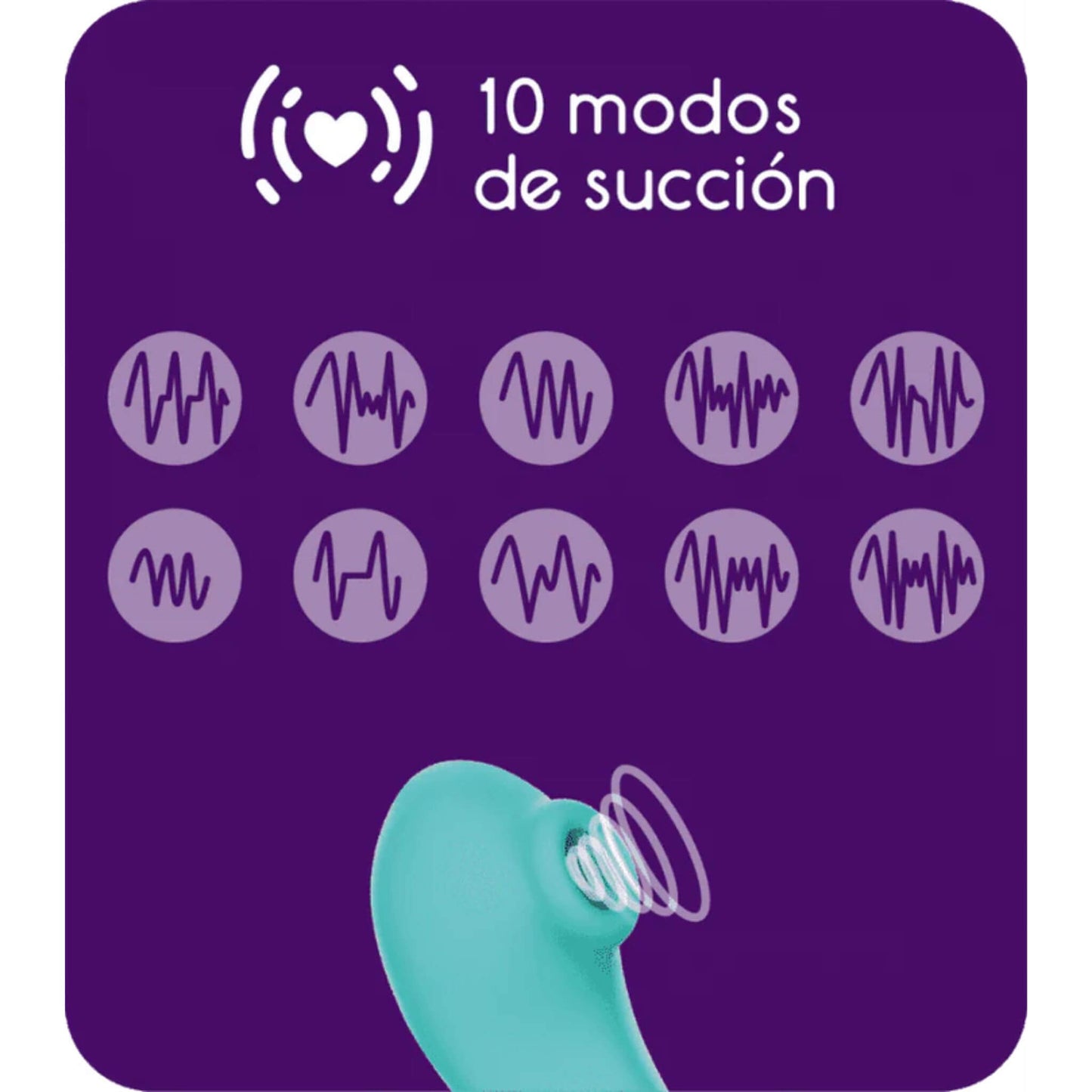 Succionador Estimulador de Clitoris 10 Modos de Succion