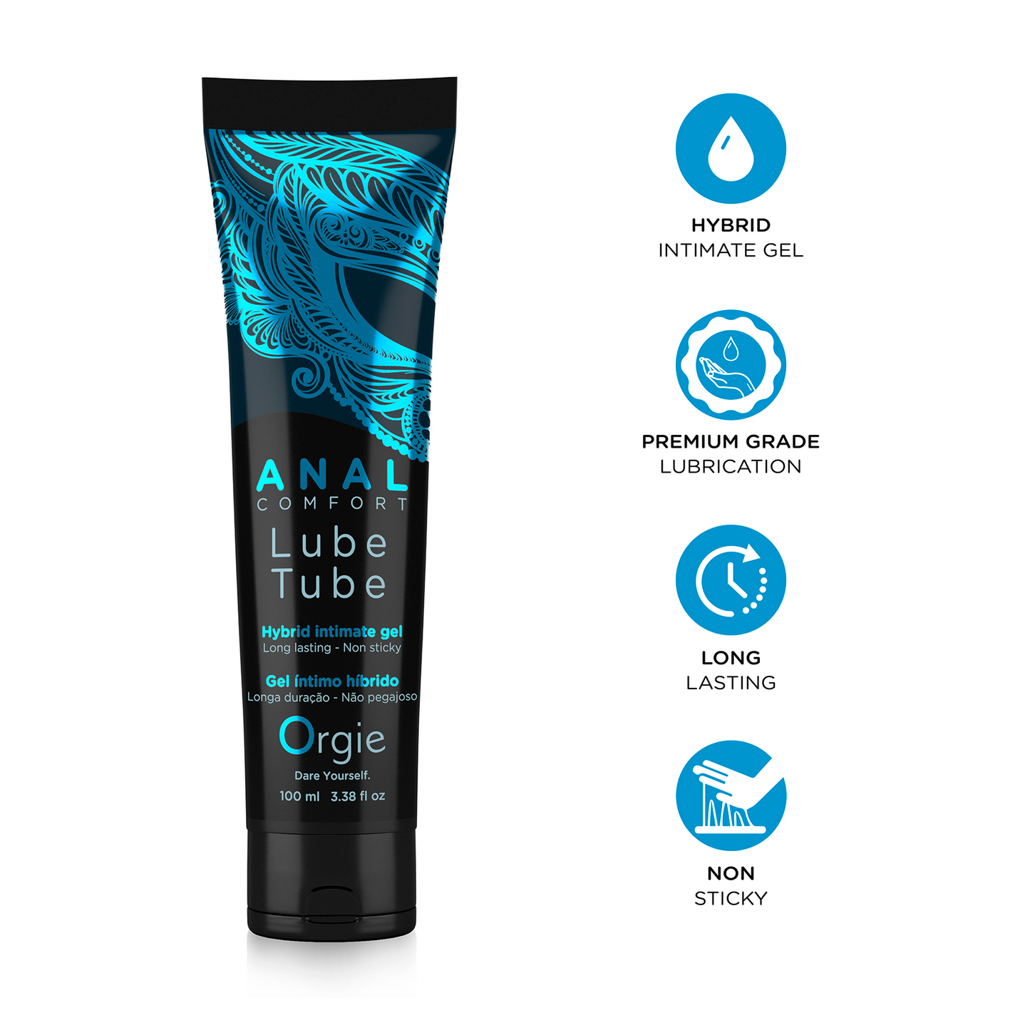 Lubricante anal base agua lube tube