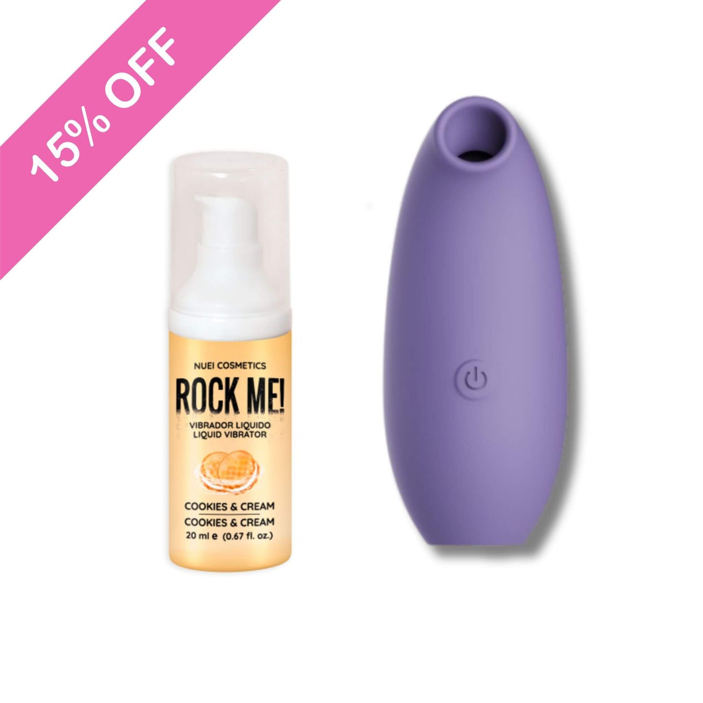 Pack Succionador de Clítoris con vibrador líquido