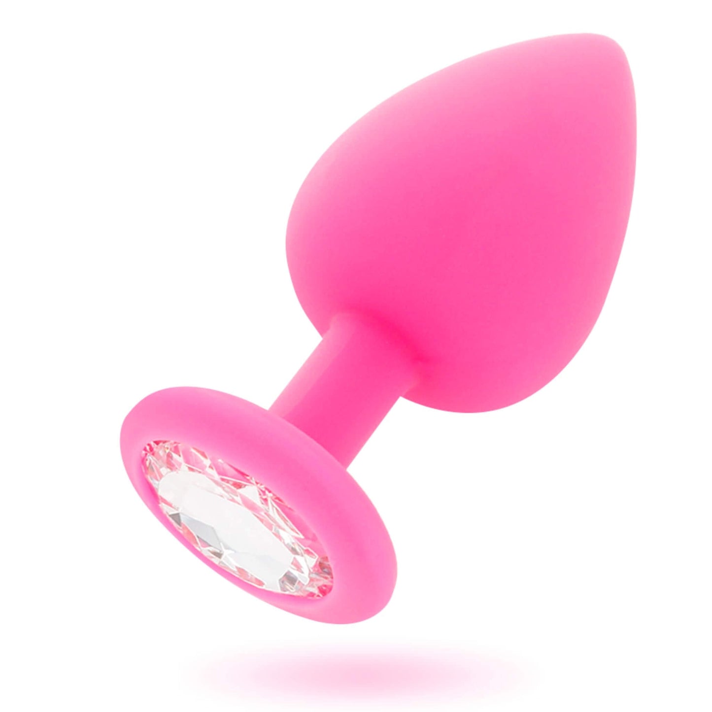 Plug anal Shelki talla M en rosa, silicona médica ultra suave
