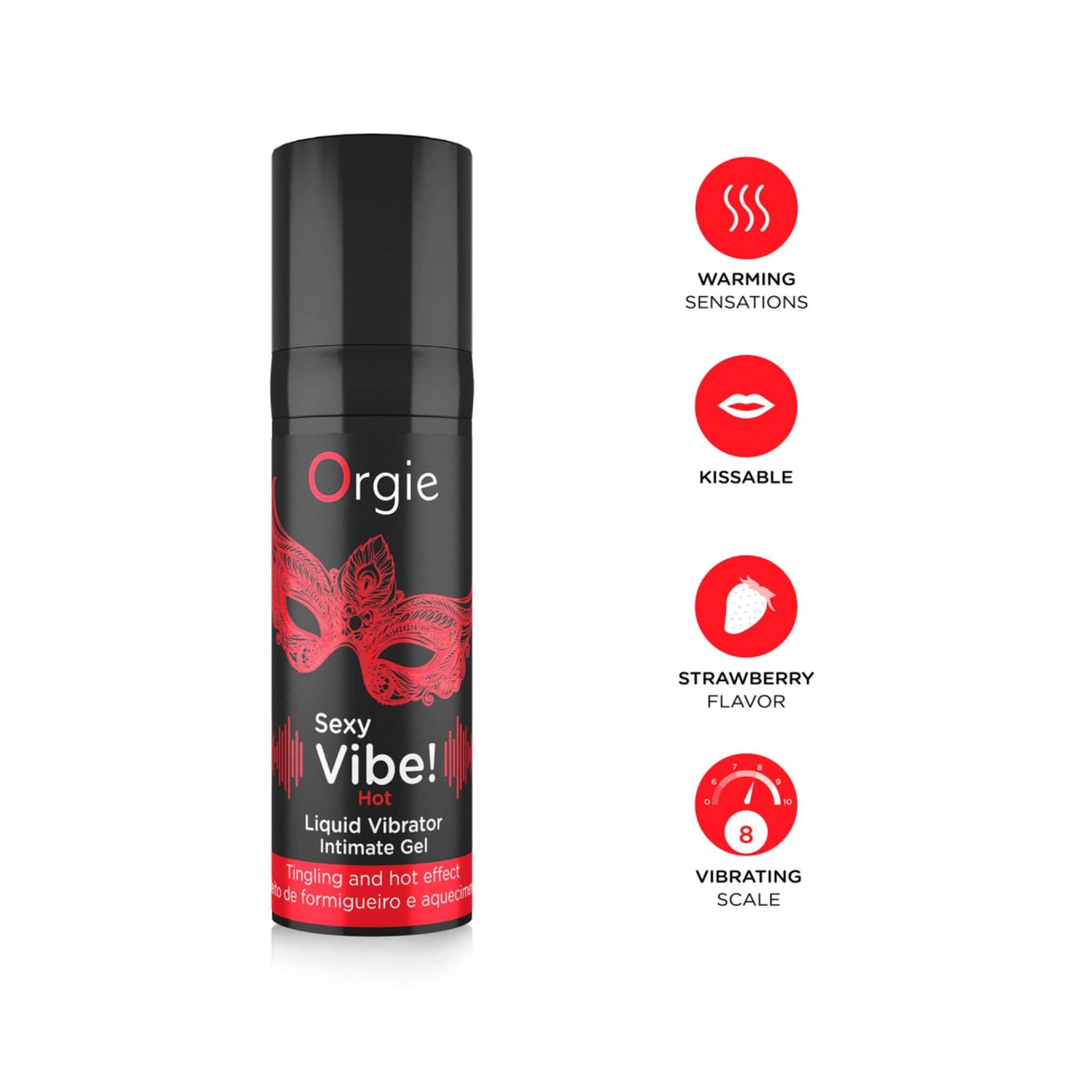 Orgie Vibrador Liquido Gel Intimo Efecto Calor