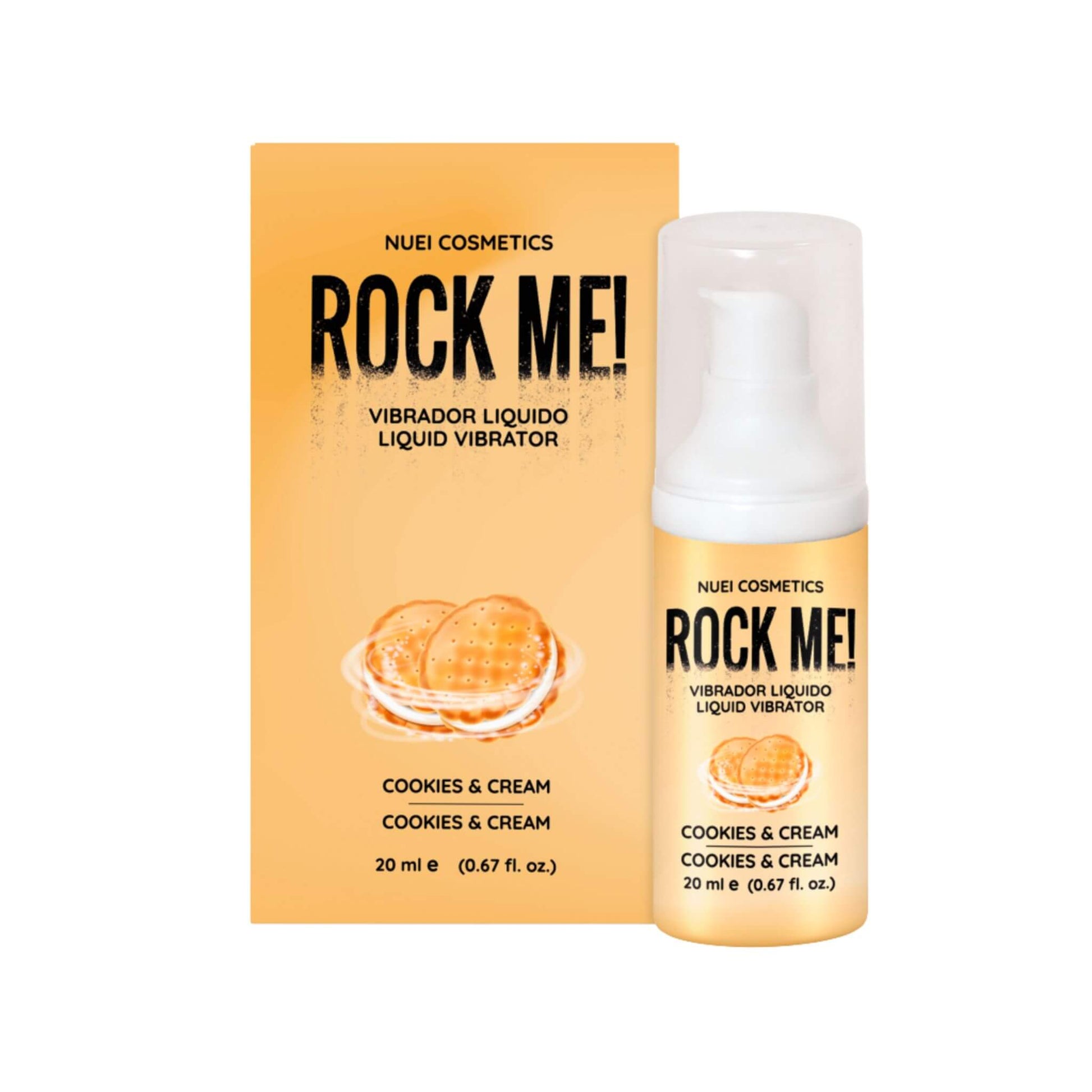 Vibrador líquido  clítoris comestible cookies y cream de NUEI