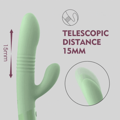 Vibrador Doble Conejito movimiento telescópico Punto G