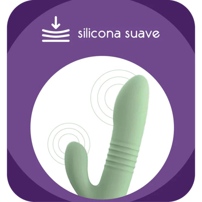 Vibrador Doble Conejito Silicona Suave Punto G