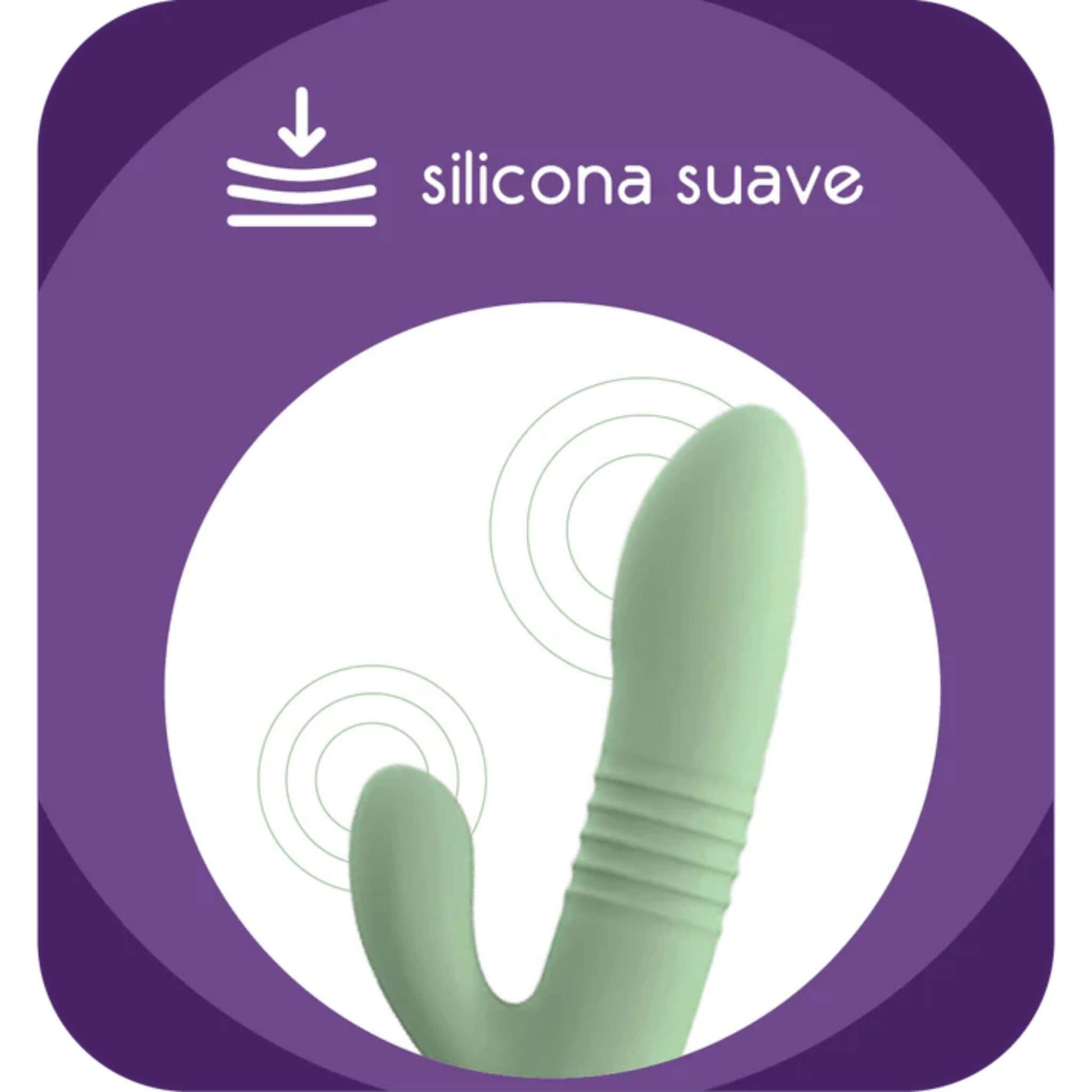 Vibrador Doble Conejito Silicona Suave