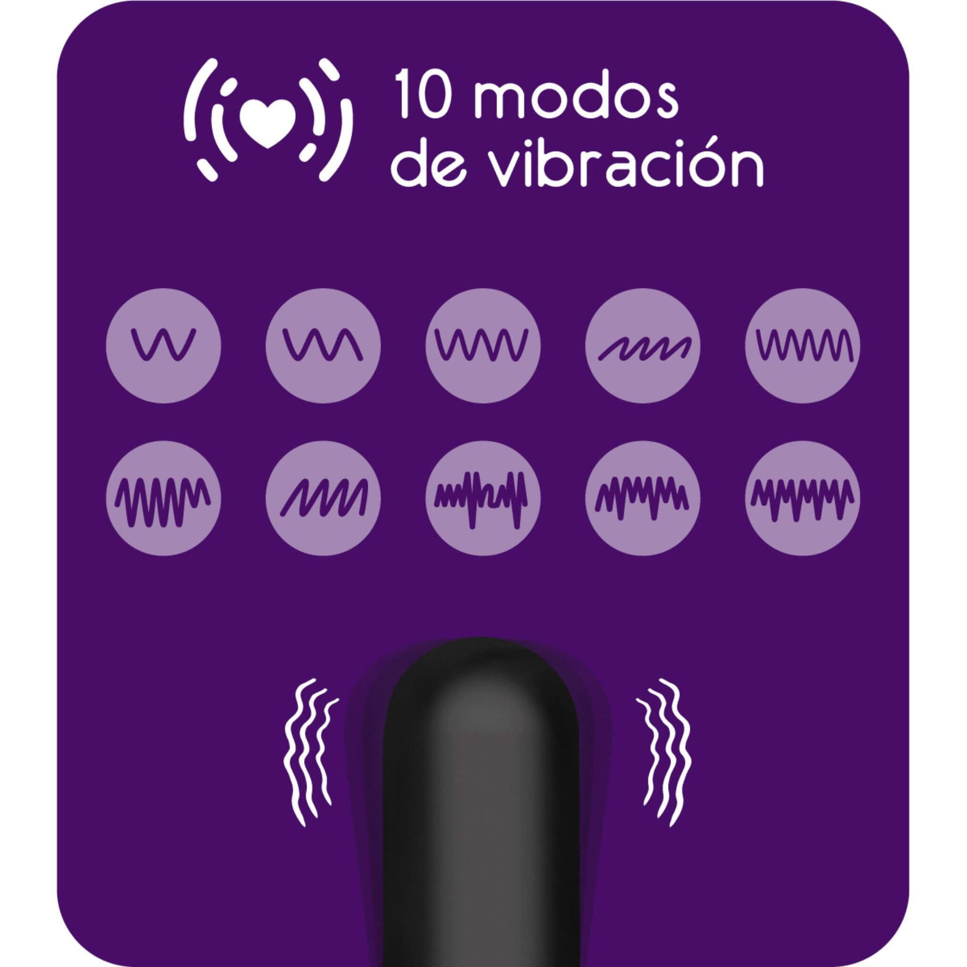 Bala Vibradora Control Remoto 10 Modos Vibración
