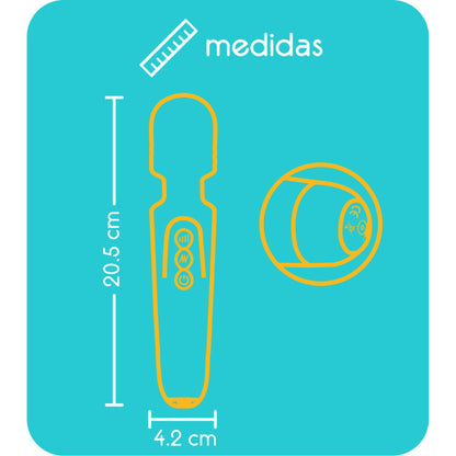Masajeador Vibrador Microfono Medidas