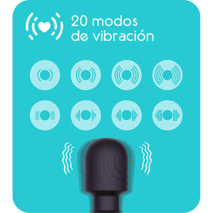 Masajeador Vibrador Microfono 20 Modos Vibración