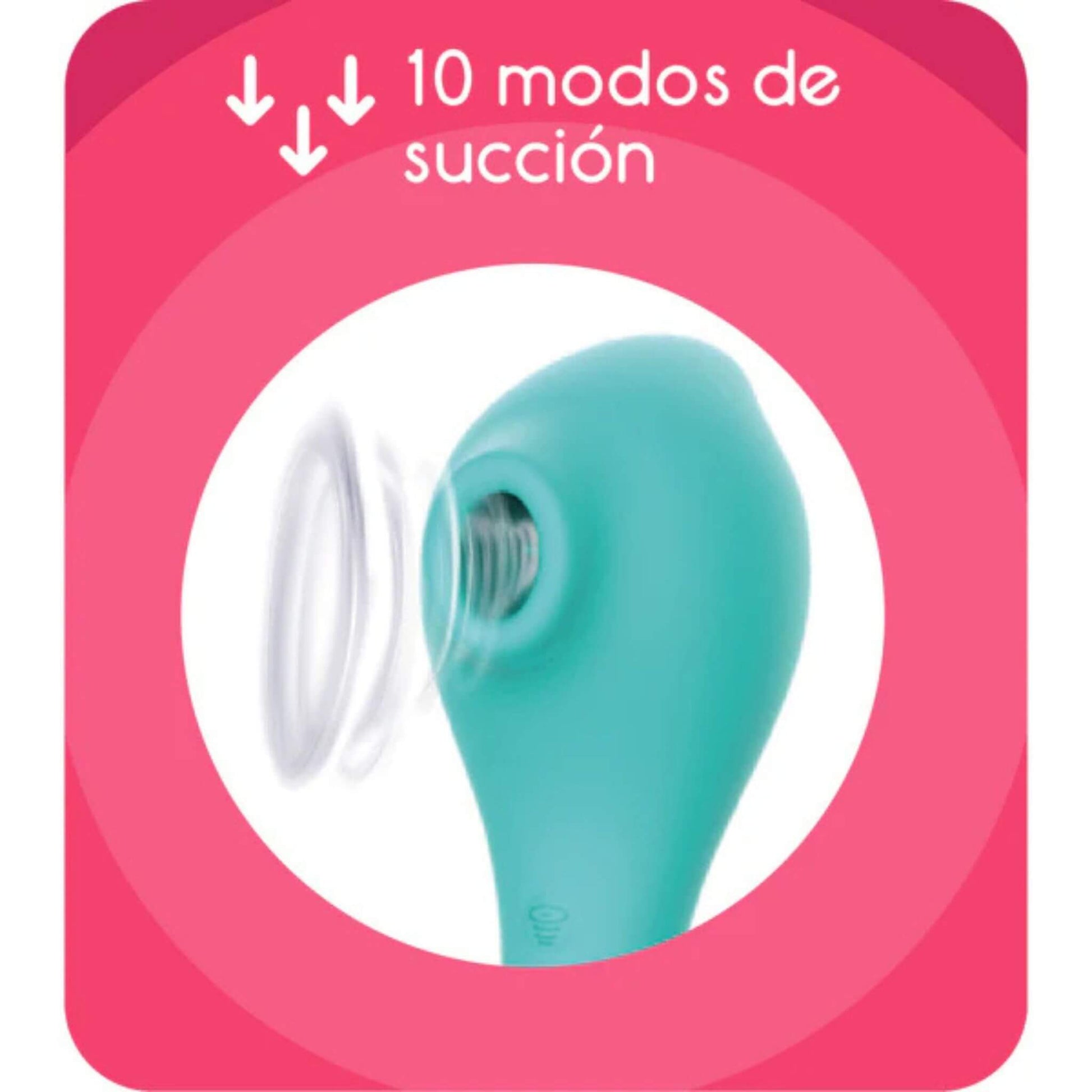 Vibrador Punto G y Succionador de Clítoris 10 modos succion