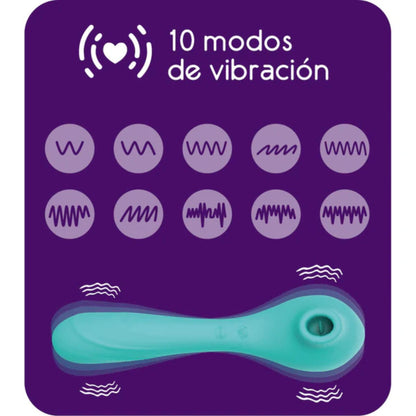 Vibrador Punto G y Succionador de Clítoris 10 Modos de vibracion y succion