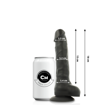 Dildo Realista Negro Con Ventosa Medidas