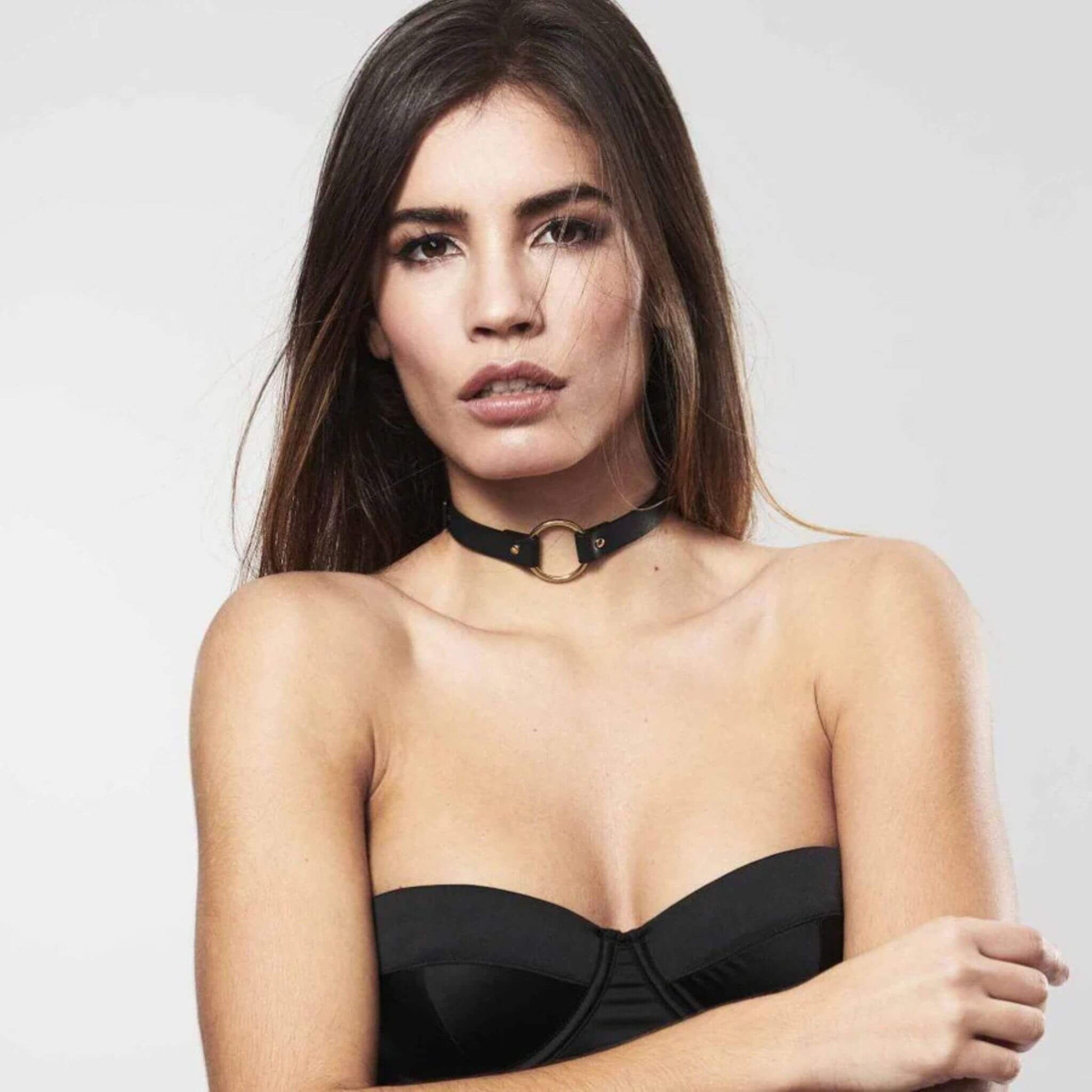 Collar Choker BDSM Cuero Vegano Modelo
