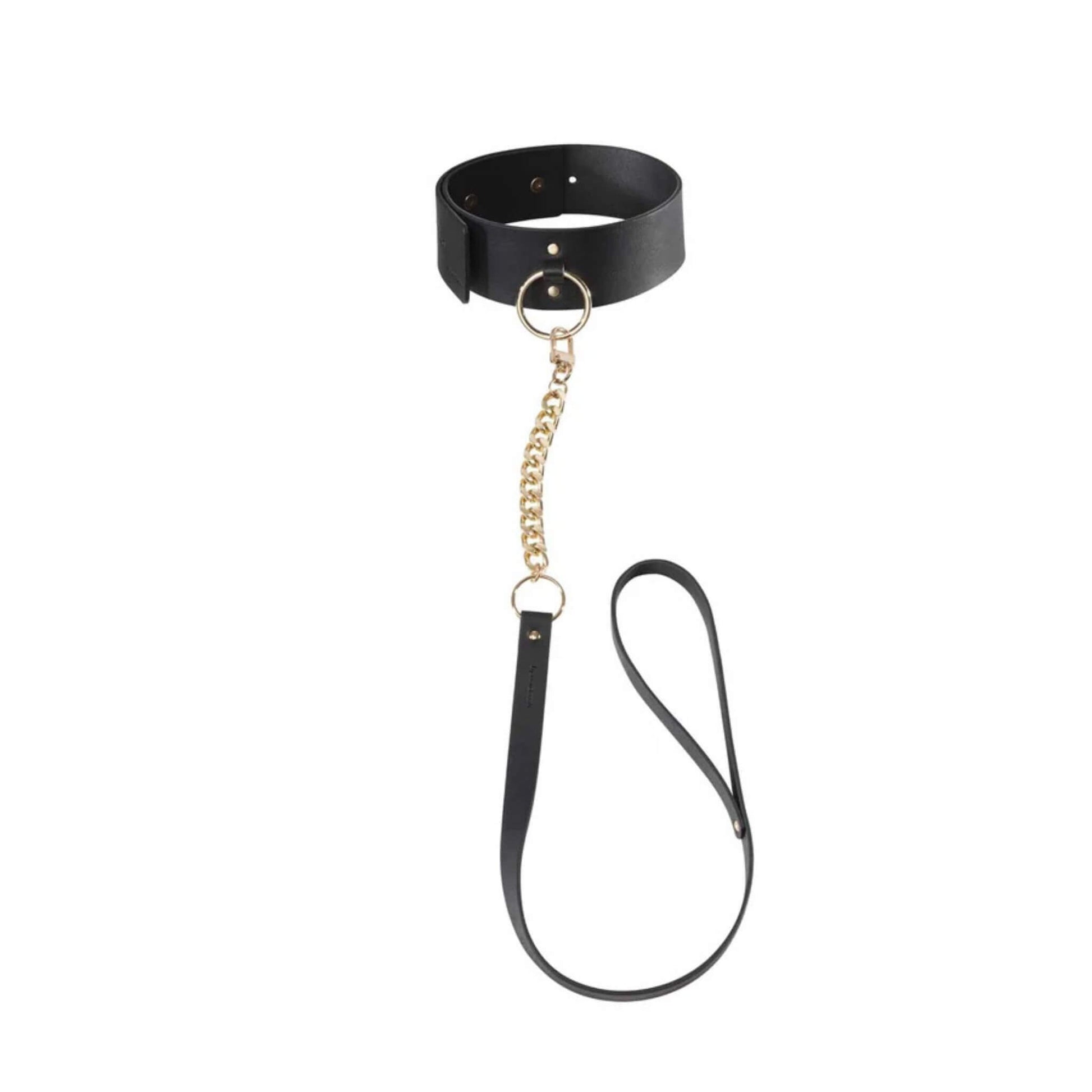 Collar con Correa BDSM Cuero Vegano