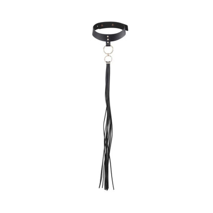 Collar con Flecos BDSM Cuero Vegano