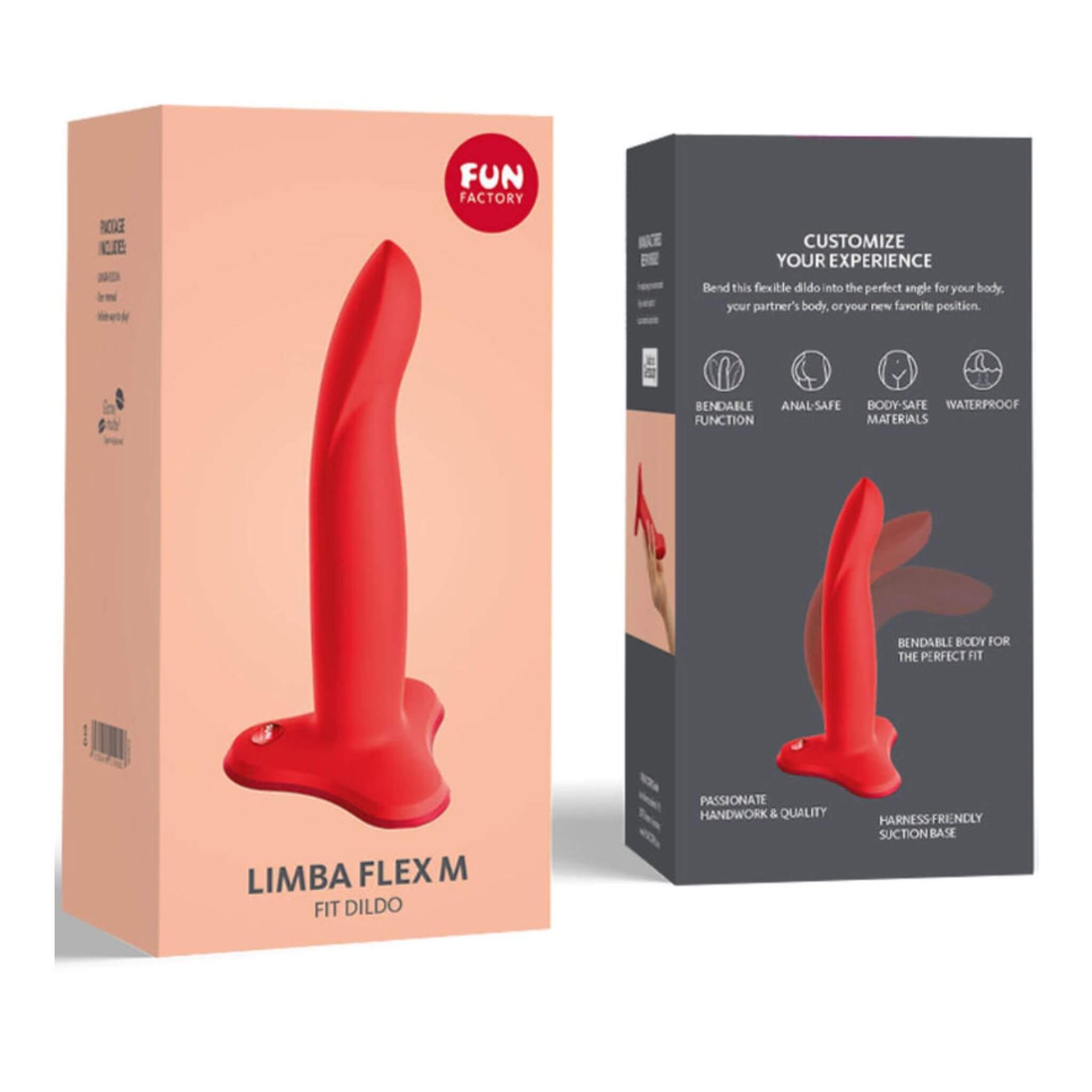 Dildo con Ventosa Flexible Fun Factory Empaque
