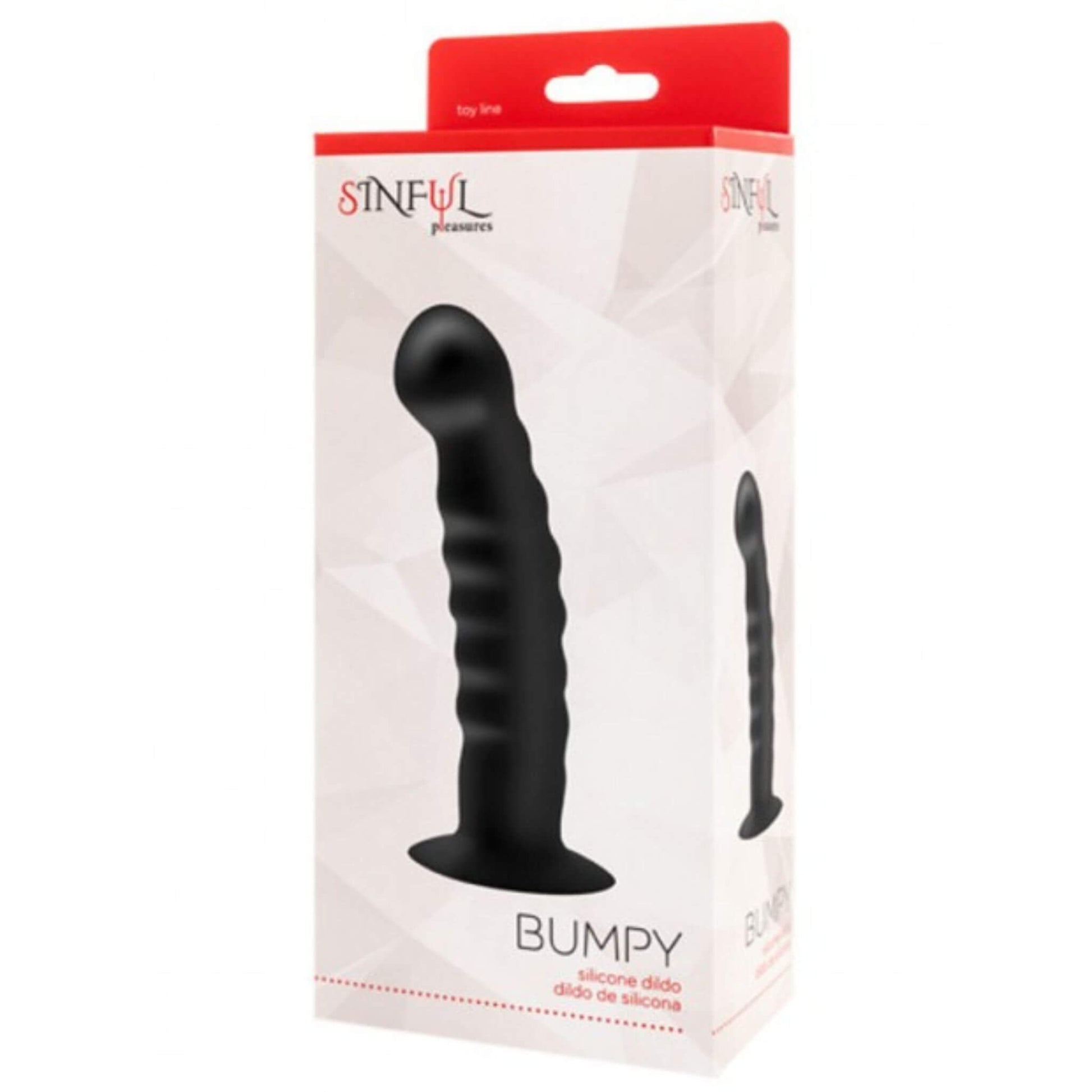Caja del dildo Bumpy negro de Pleasures