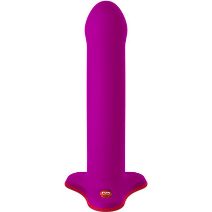 Dildo Magnum morado de frente, con la base ancha y la ventosa