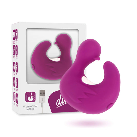 Vibrador Clitoris Dedo Pato Morado