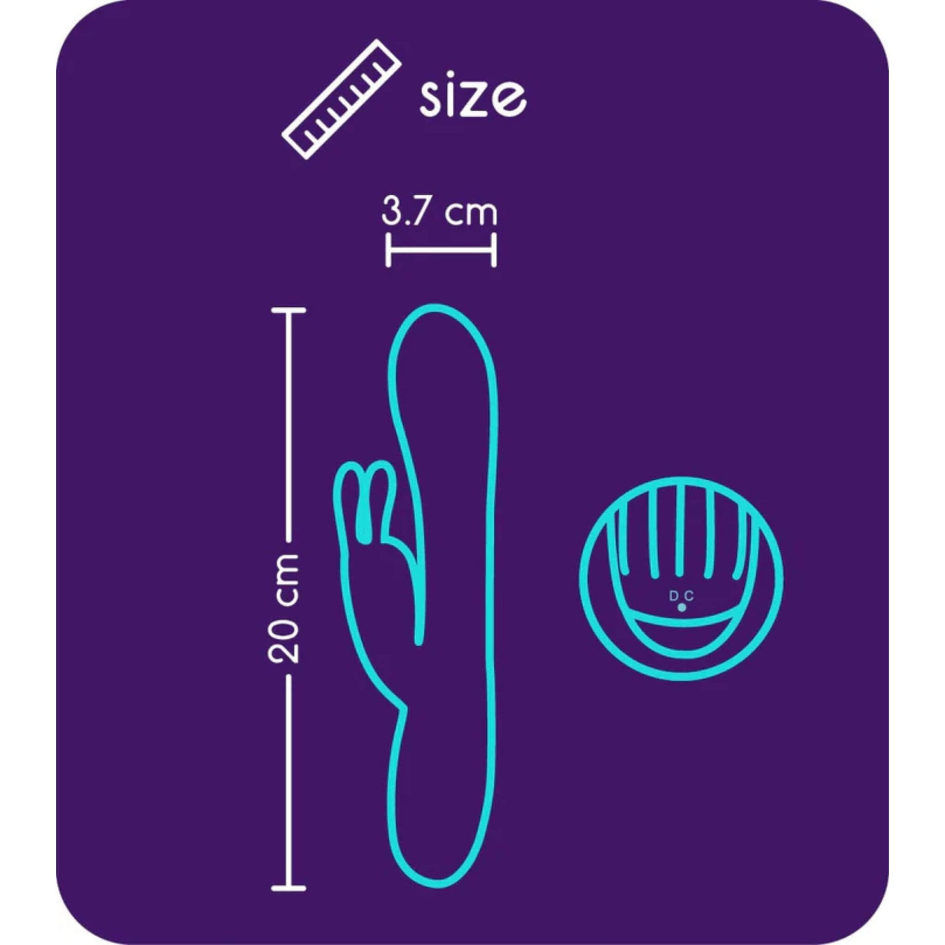 Consolador Vibrador Conejo Doble Medidas