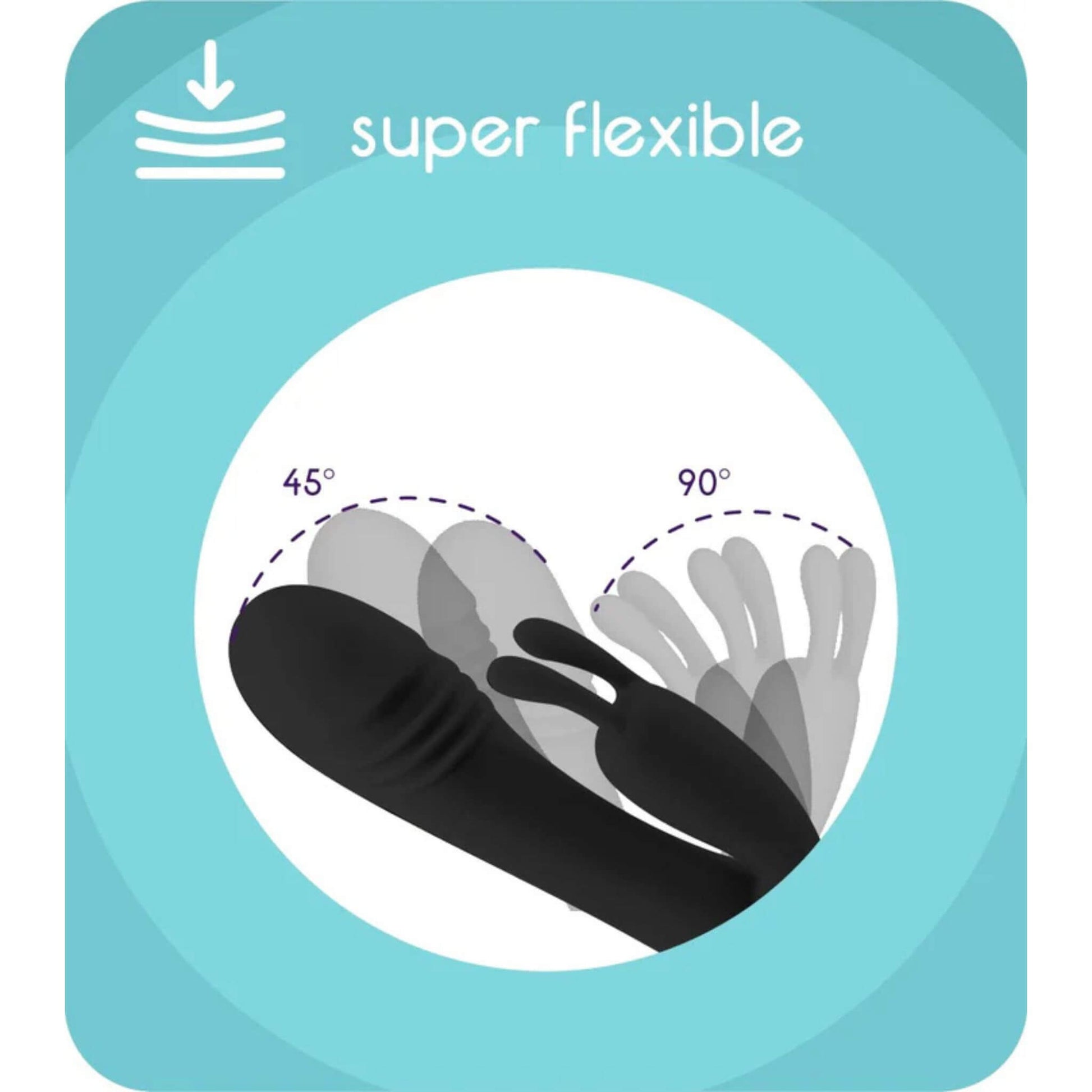 Consolador Vibrador Conejo Doble Flexible