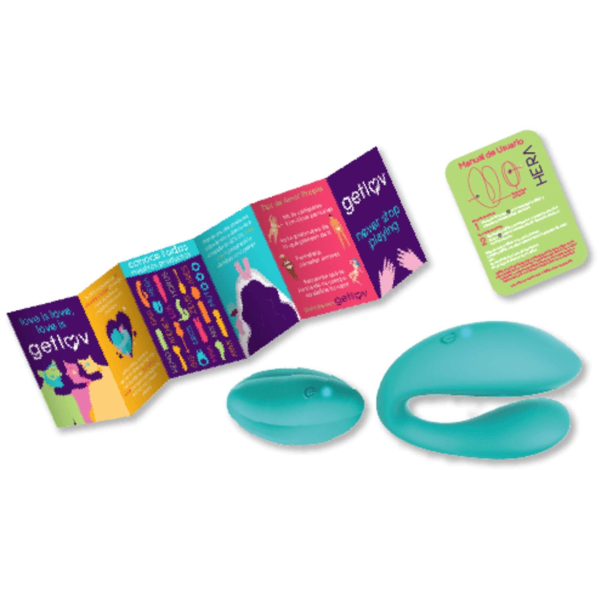 Vibrador A Distancia Parejas Control Remoto Pinza Getlov Folleto