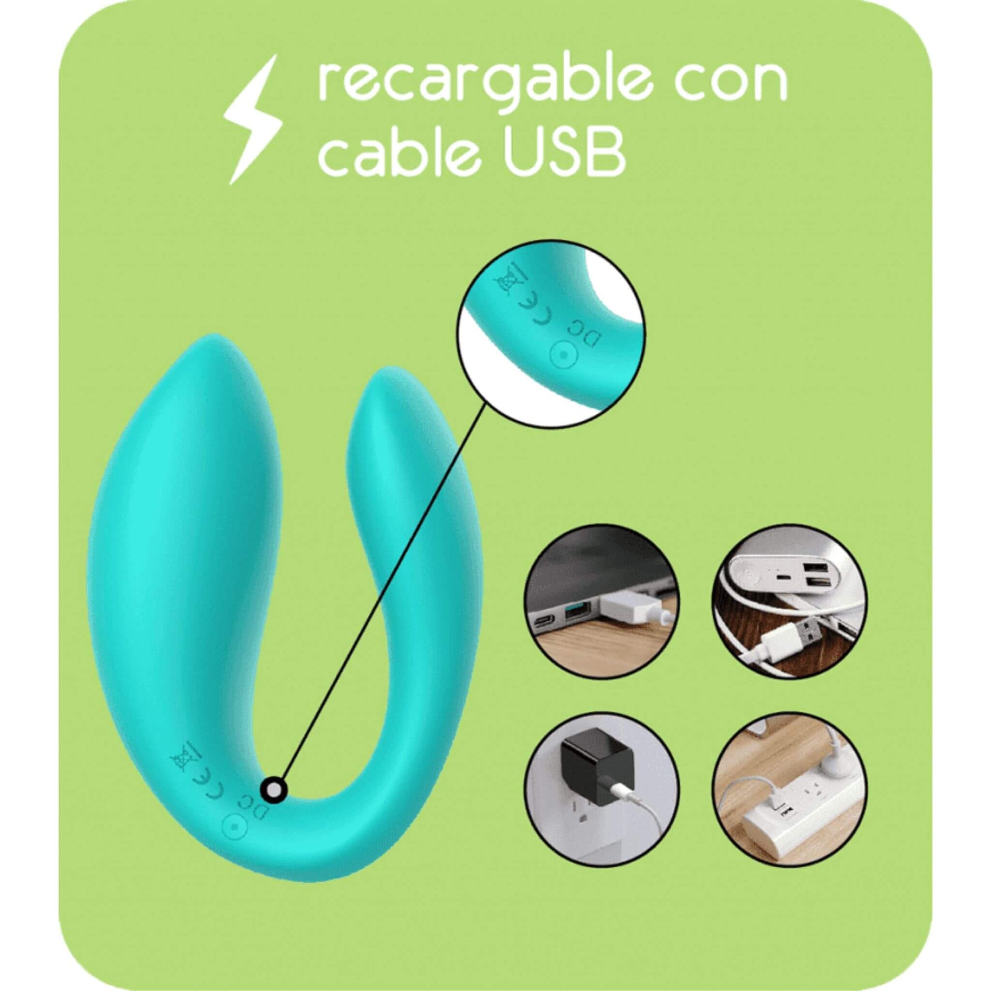 Vibrador A Distancia Parejas Control Remoto Pinza Getlov Recargable