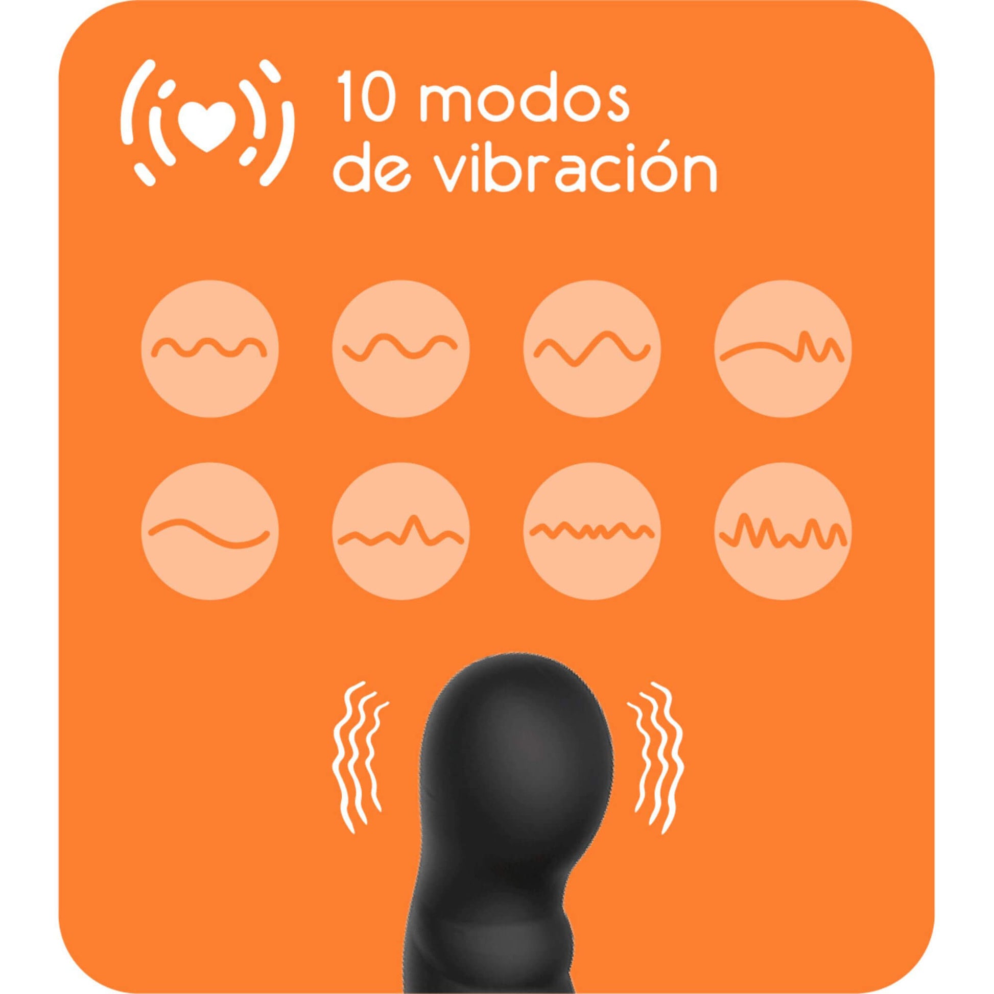 Vibrador Anal Masaje Prostata a Distancia 10 Modos Vibracion