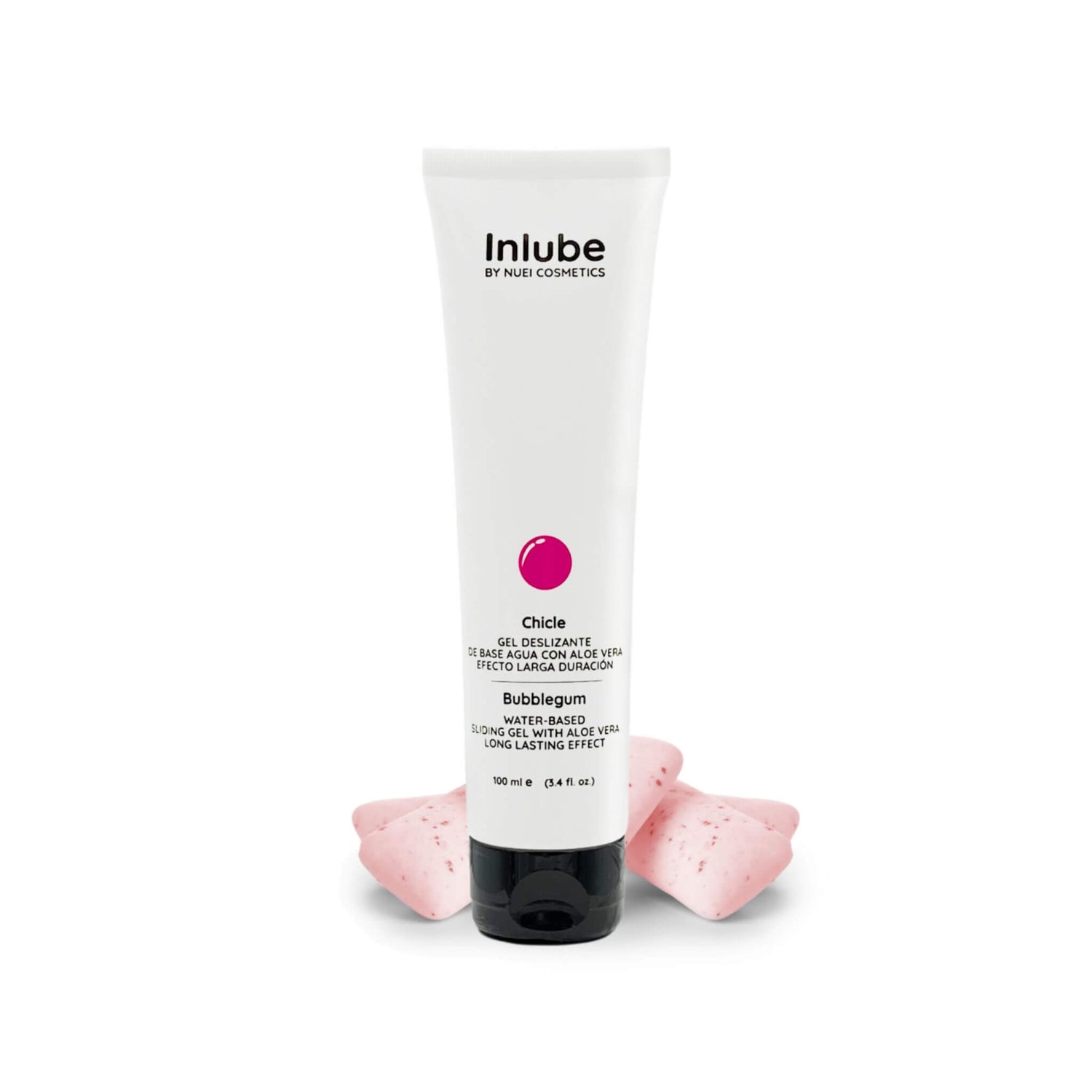 Lubricante intimo a base de agua sabor chicle