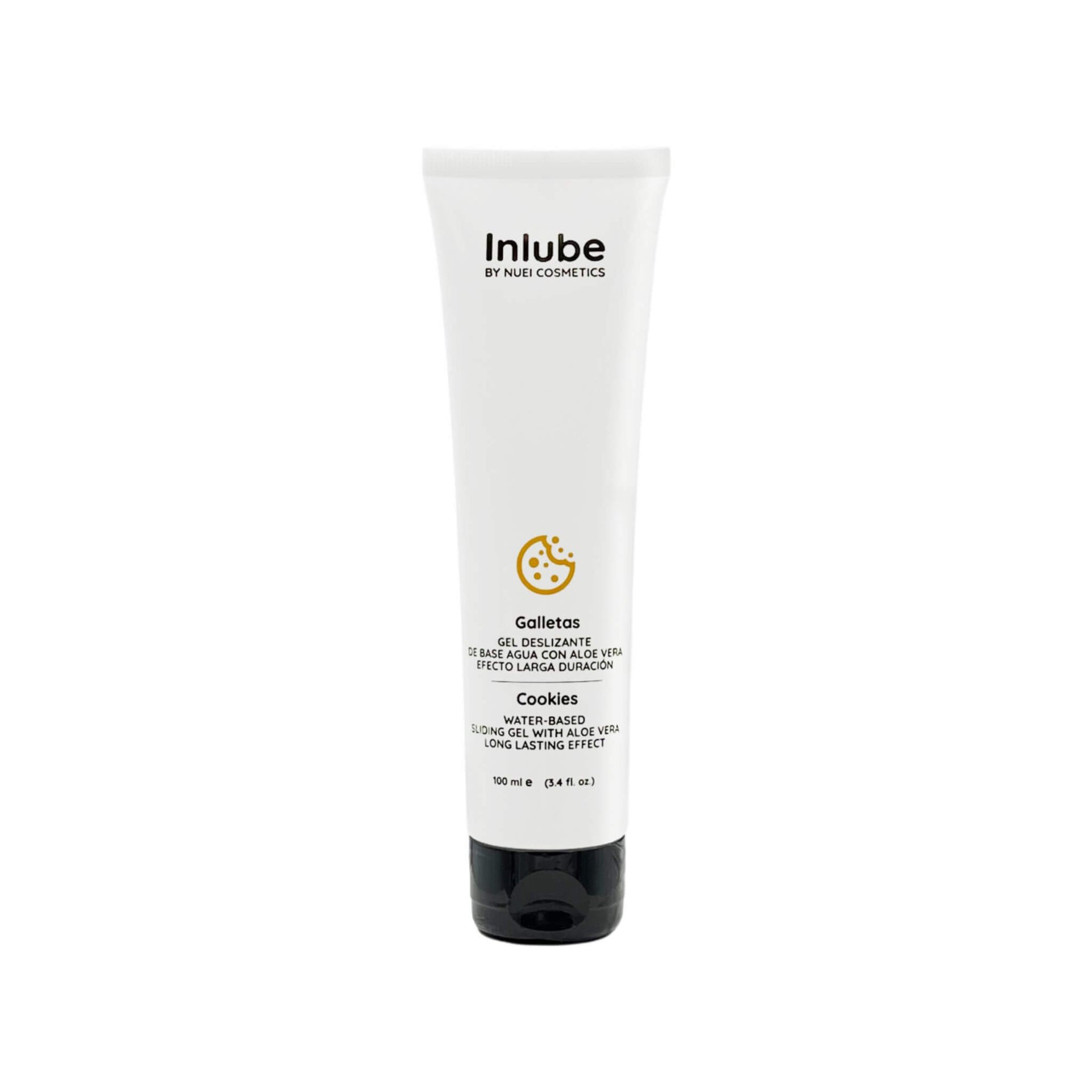 INLUBE Lubricante Sabor Galleta - Base Agua, Vegano y Duradero.