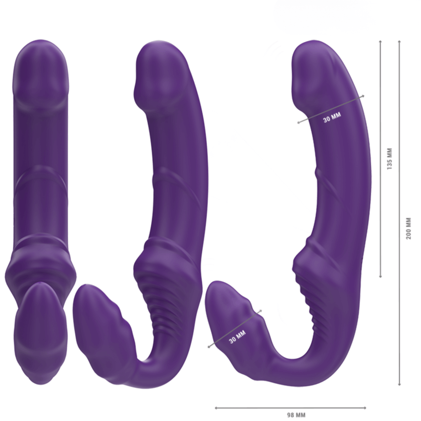 vibrador doble para parejas, sustituye tu arnés o strap-on