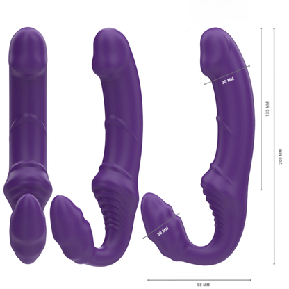 vibrador doble para parejas, sustituye tu arnés o strap-on