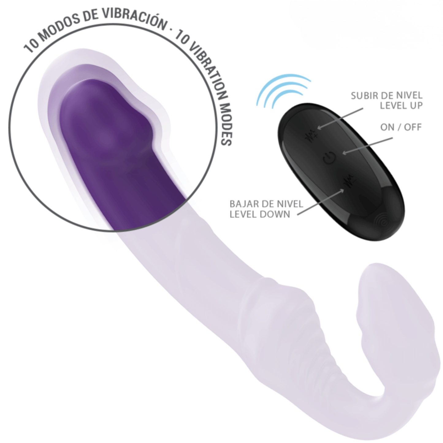vibrador doble para parejas, sustituye tu arnés o strap-on